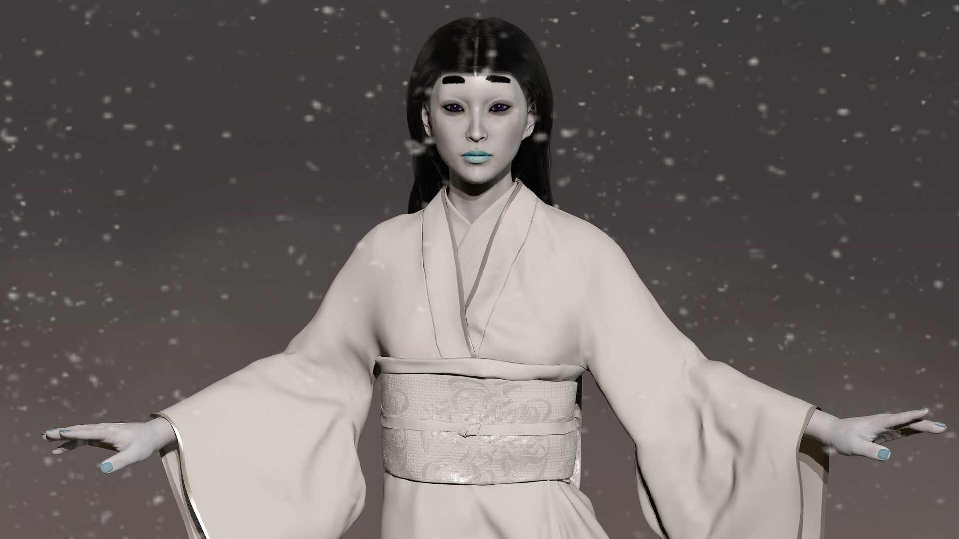1920x1080 Yuki Onna (Snow Woman) 雪女