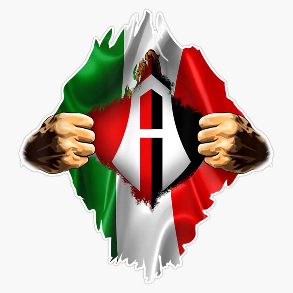 1000x1000 Atlas Heartbeat Inside Love Mexico Fan Atlas Fc Sticker Vinyl Decal Car Laptop Wall Window Bumper Sticker 5 : Sports & Outdoors
