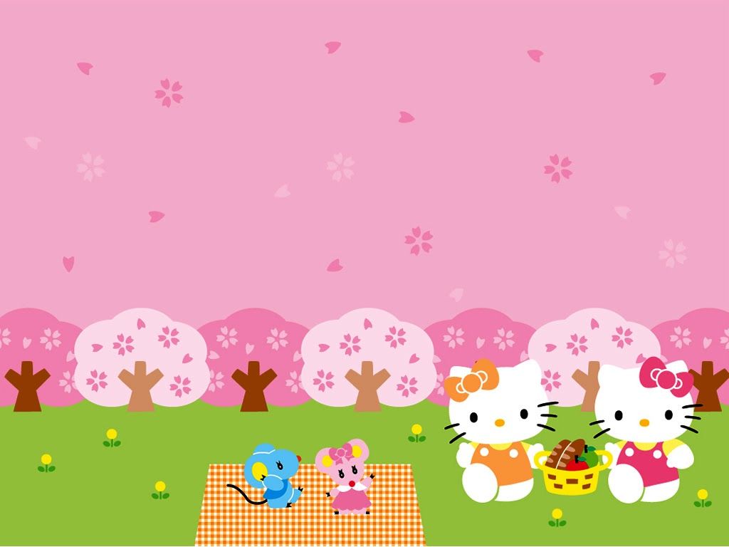 1024x768 Mimmy Kitty Wallpaper