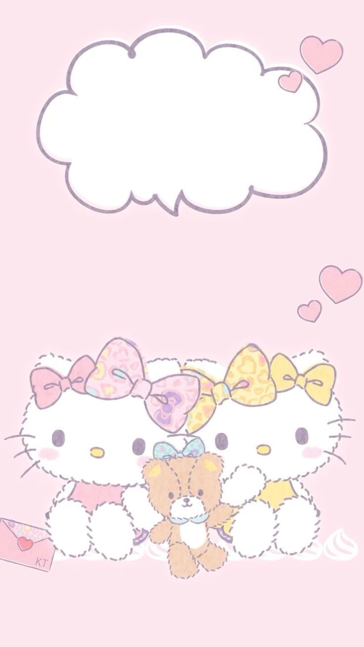 736x1308 Hello Kitty & Mimmy♡