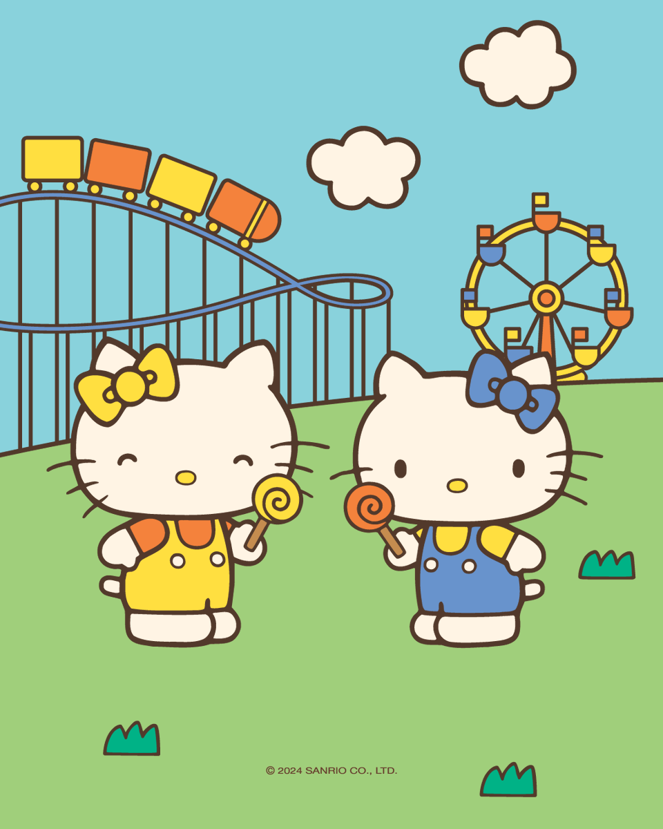 960x1200 Happy #NationalSiblingsDay from Hello Kitty and her twin sister, Mimmy