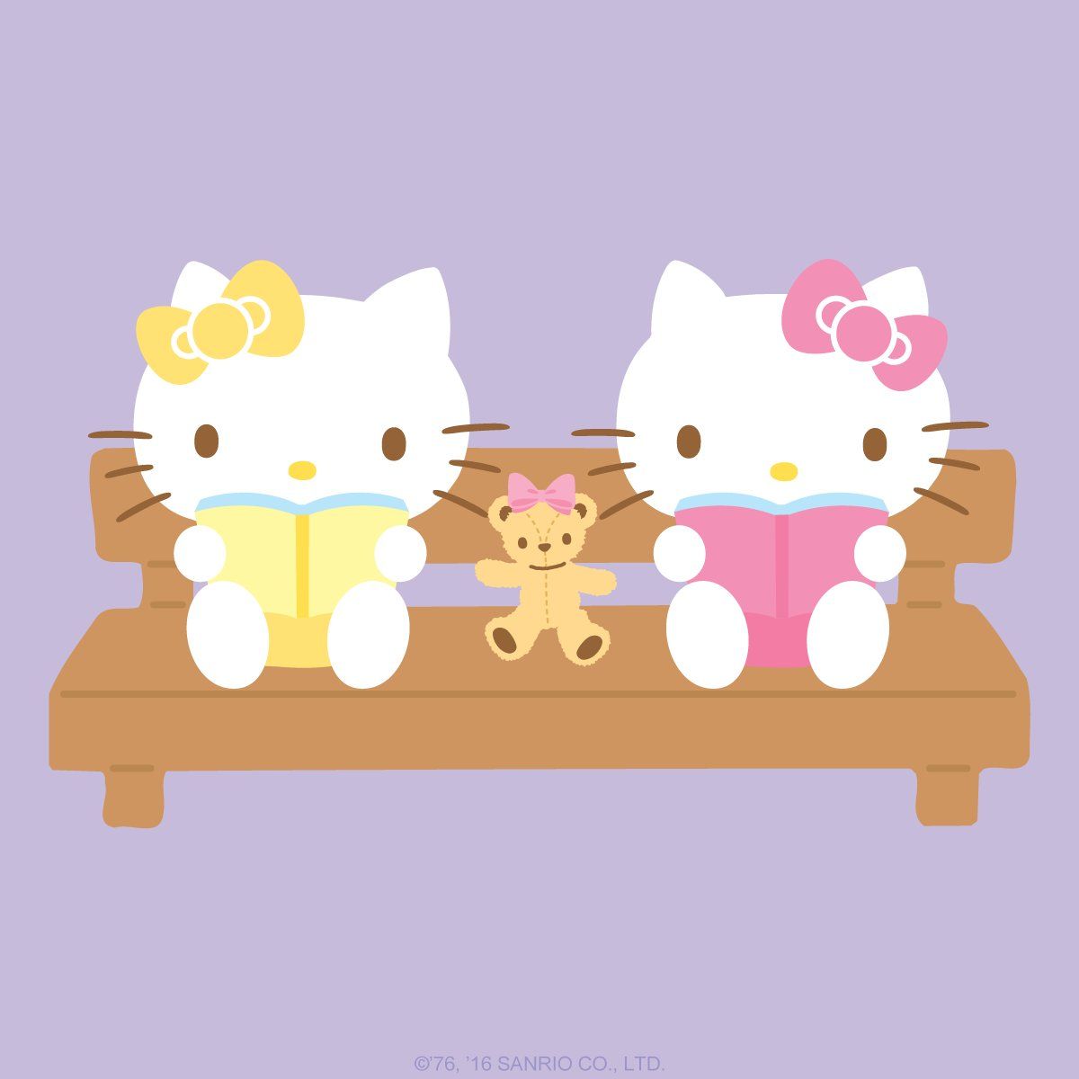 1200x1200 Hello Kitty & Mimmy celebrate #NationalOppositeDay every day by wearing their bows on opposite sides!