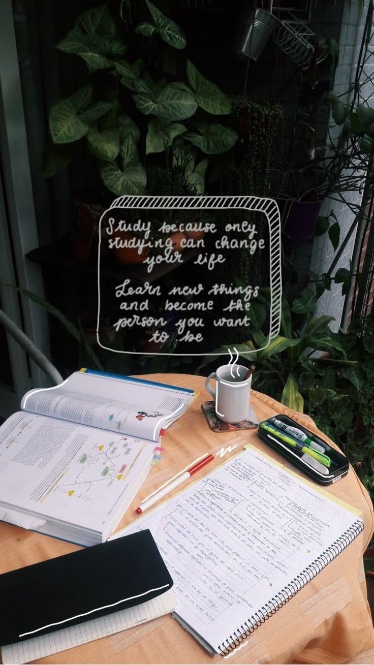 736x1309 study. studying. studyblr. notes. laptop. books. school. coffee. tea time. motivation