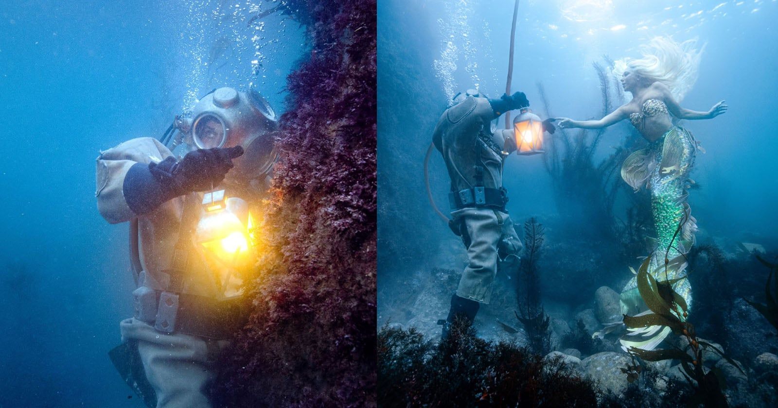 1600x840 The Diver and the Mermaid: Photo Series Shot 20 Feet Under the Sea