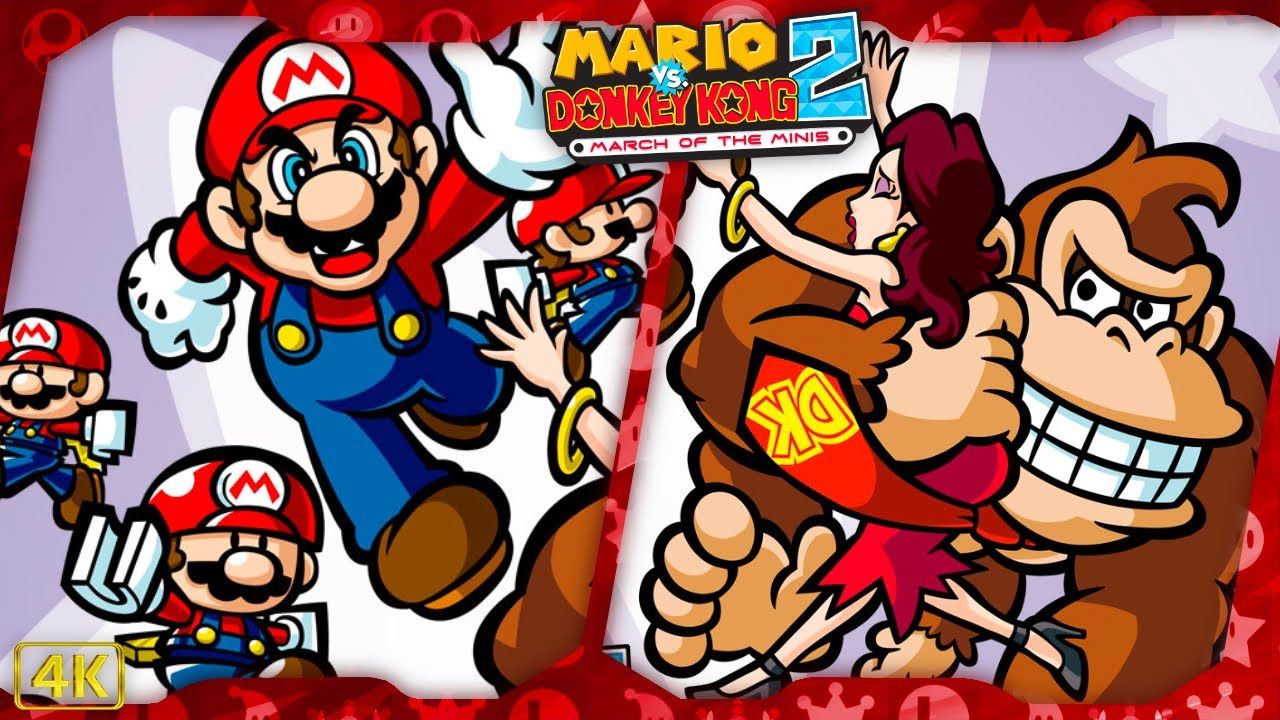 1280x720 Mario vs. Donkey Kong 2: March of the Minis ⁴ᴷ Full Playthrough 100% (All Gold Stars)