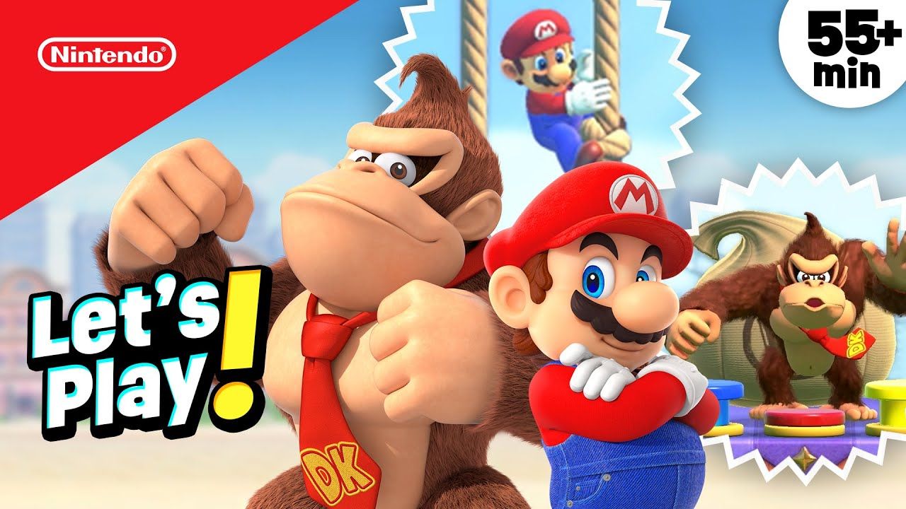 1280x720 Mario vs. Donkey Kong Switch Gameplay (55 Min Kid Friendly). @playnintendo