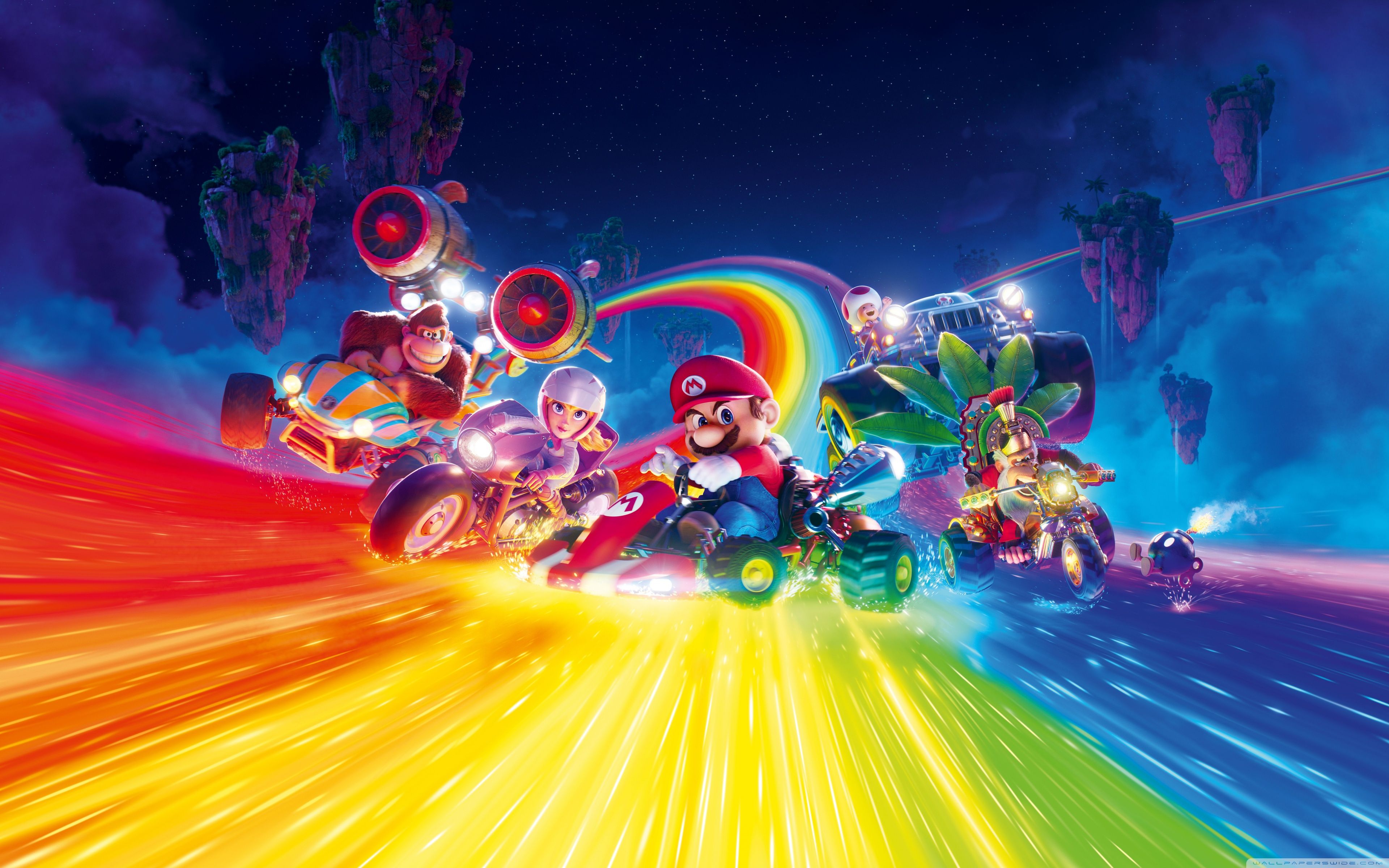 3840x2400 The Super Mario Bros Movie, Princess Peach, Bowser, Toad, Donkey Kong 4K UHD Wallpaper for UltraHD Desktop and TV : Widescreen and UltraWide Display : Dual Monitor : Smartphone and Tablet Devices