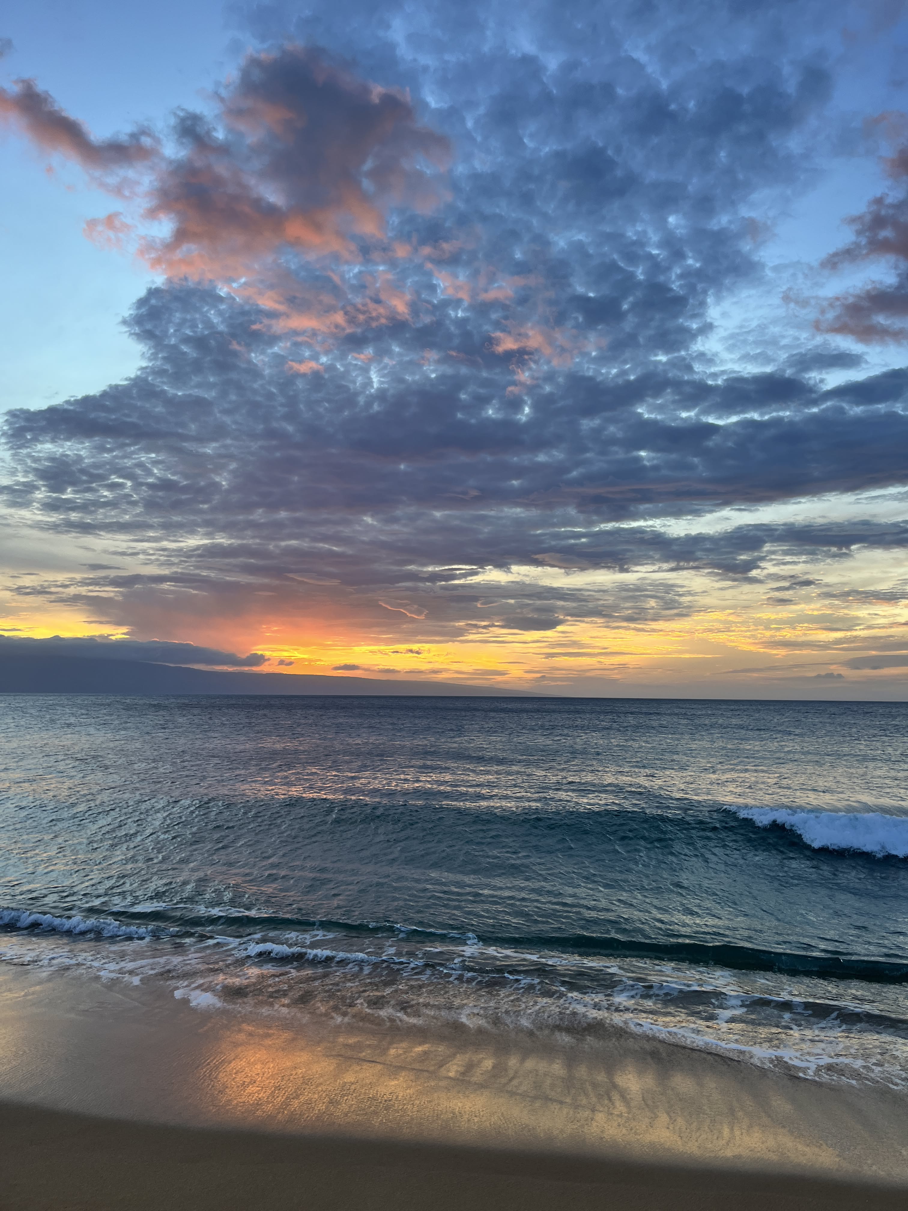 3024x4032 Nate Wiggins Wallpaper Ravens The Sun Is Setting Over The Ocean With Waves