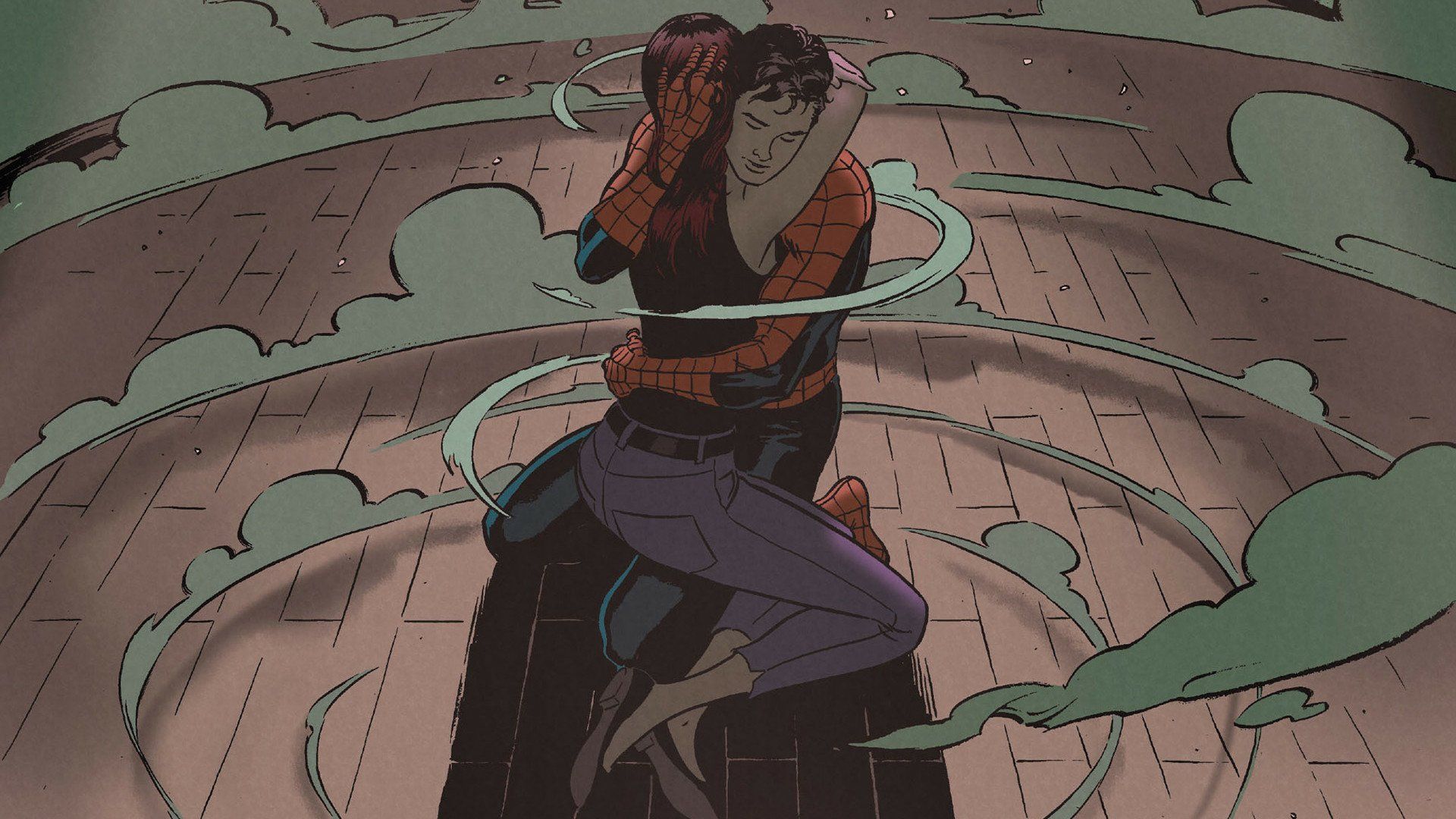 1920x1080 Spider Man & Mary Jane HD Wallpaper: A Comic Romancex1080