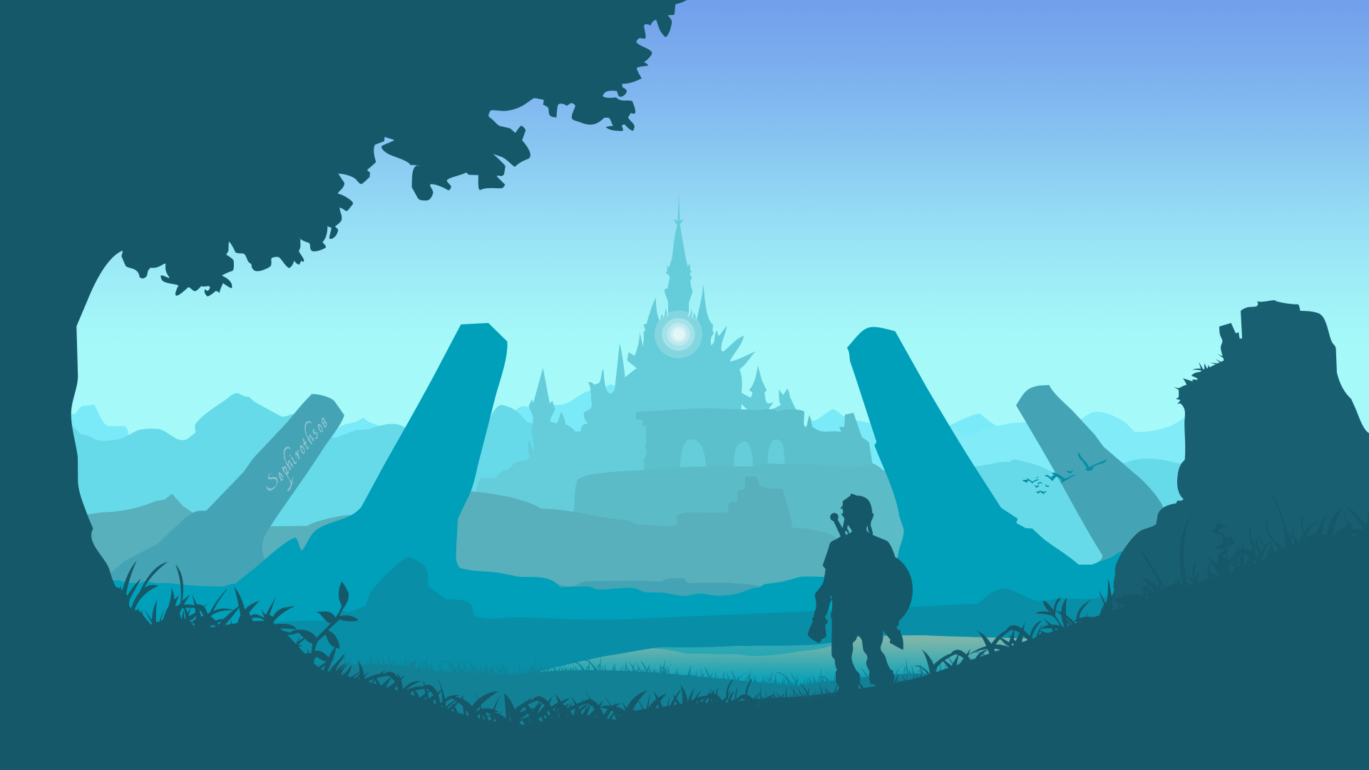 1920x1080 Link in Hyrule Ultra HD Wallpaper