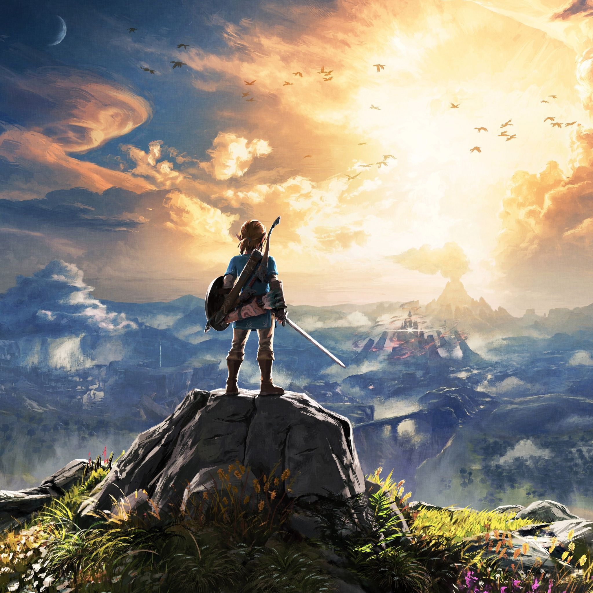 2048x2048 Wallpaper Zelda Breath Of The Wild Preview The Legend Of Zelda: Breath Of The Wild Wallpaper 4K, Link, 8K, Hyrule