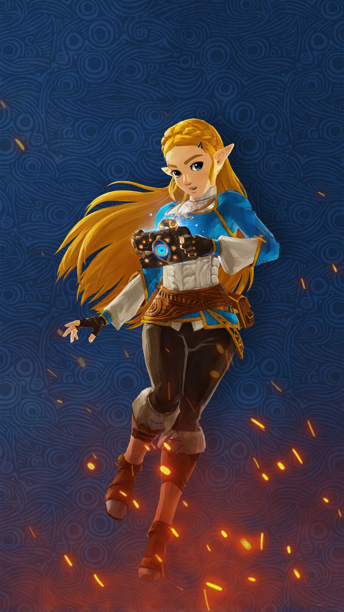 1440x2560 Hyrule Warriors: Age of Calamity Wallpaper with Monocle