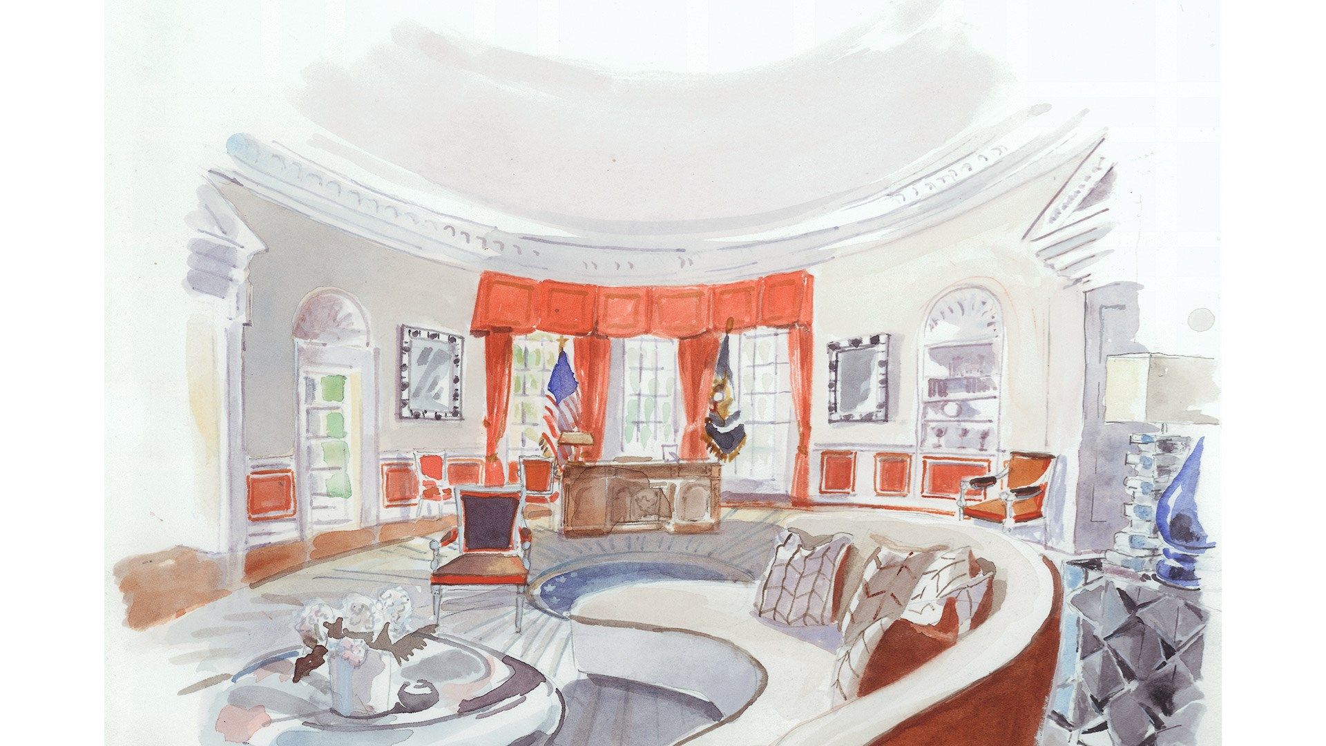 1920x1080 The Oval Office. The White House: Clinton or Trump. House & Garden