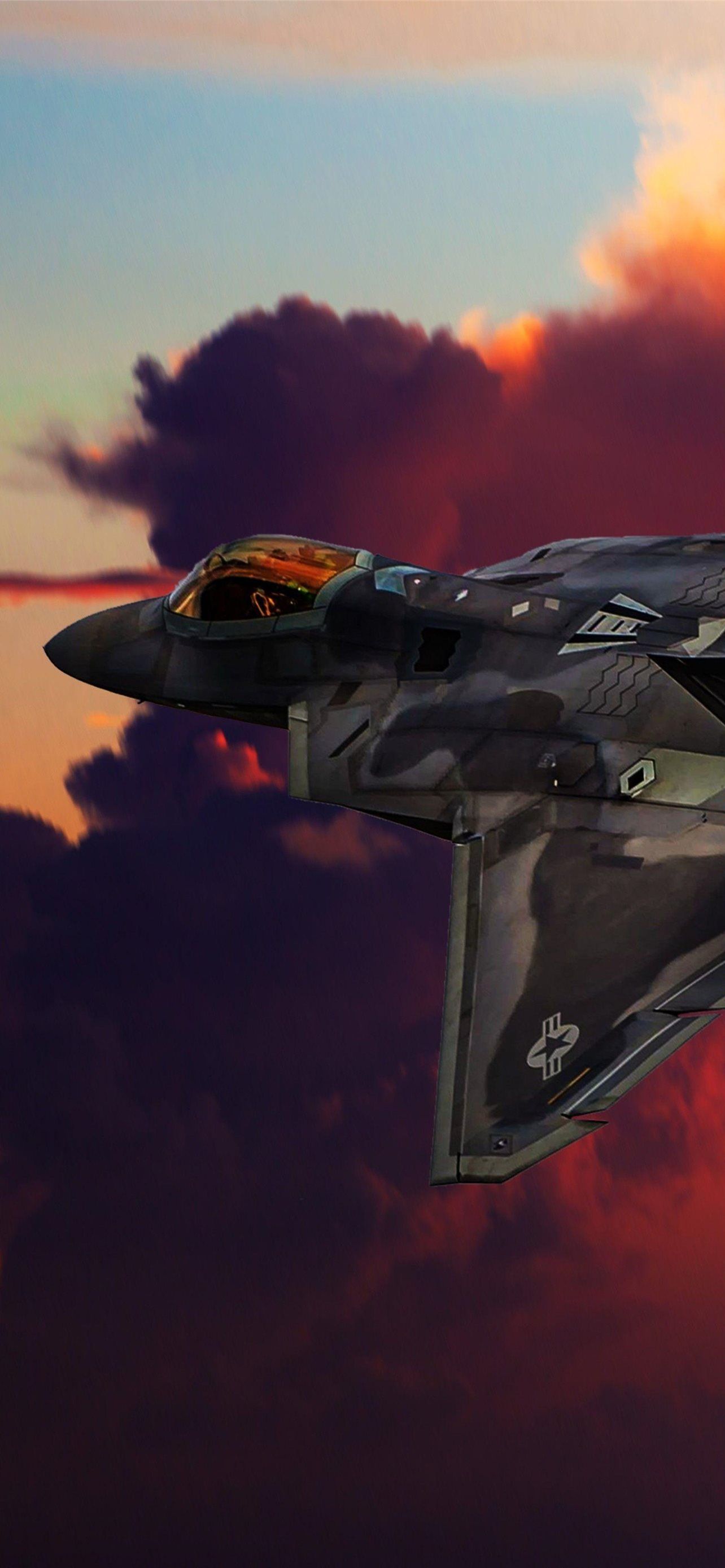 1284x2778 jet airplane iPhone Wallpaper Free Download