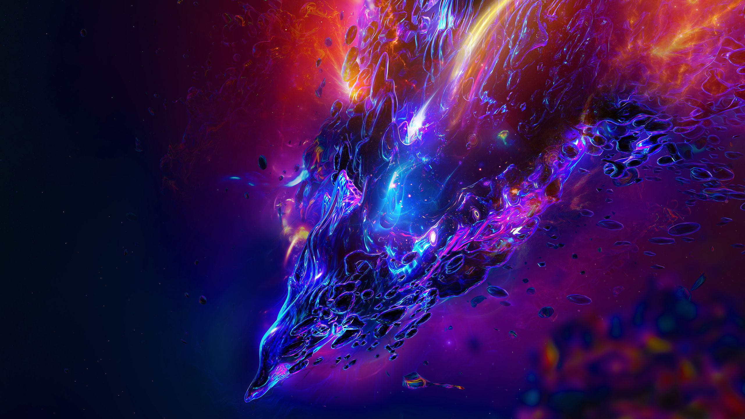 2560x1440 Download Abstract Fluid HD Wallpaperx1440