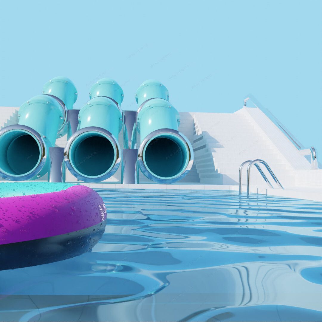 1080x1080 Ｃｌｏｓｅｄ ｄｕｅ ｔｏ ｈｅａｔ ｗａｖｅ / Poolcore / Poolrooms / Water Slide