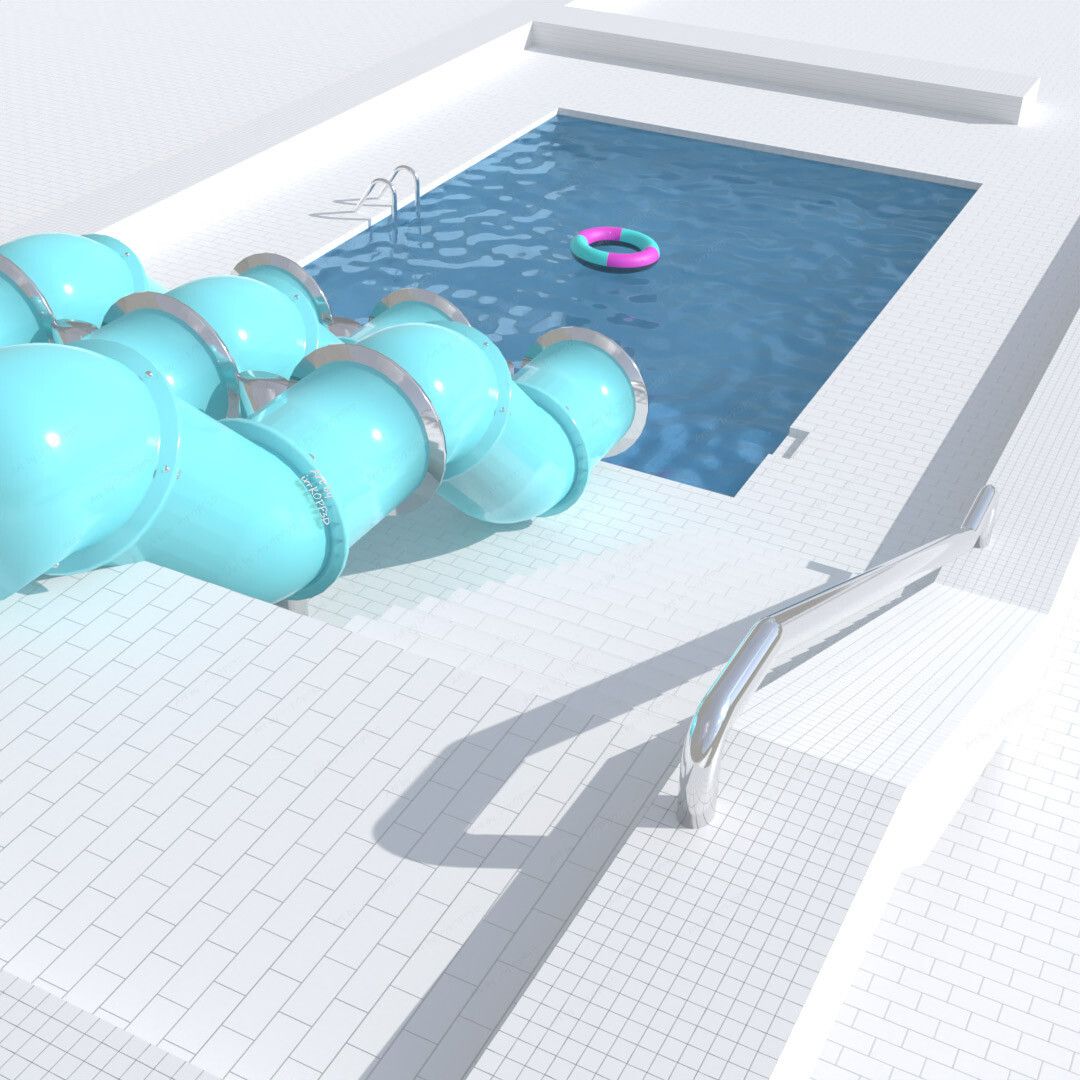 1080x1080 Ｃｌｏｓｅｄ ｄｕｅ ｔｏ ｈｅａｔ ｗａｖｅ / Poolcore / Poolrooms / Water Slide