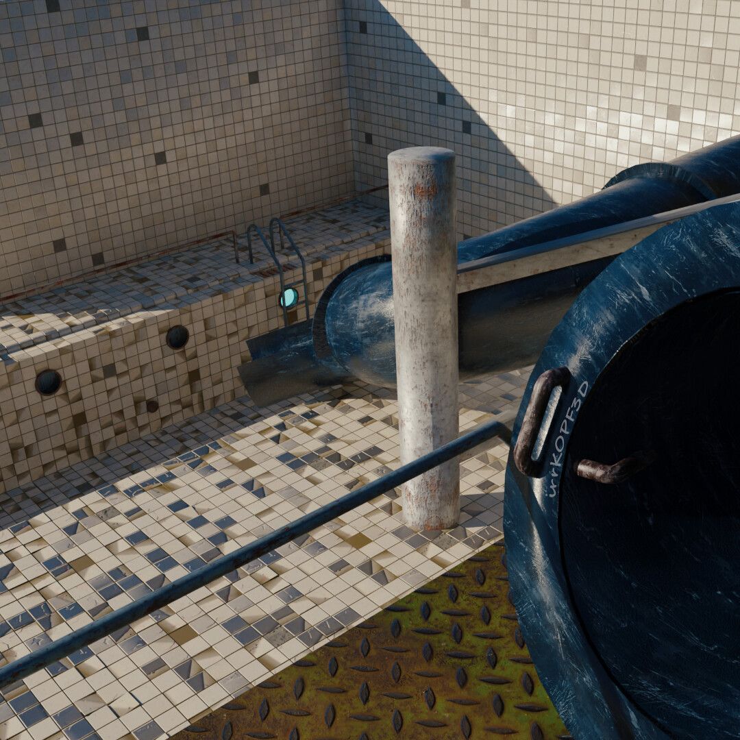 1080x1080 Abandoned Pool Part 1 Pic 3 / Poolrooms / Lost Place / Poolcore
