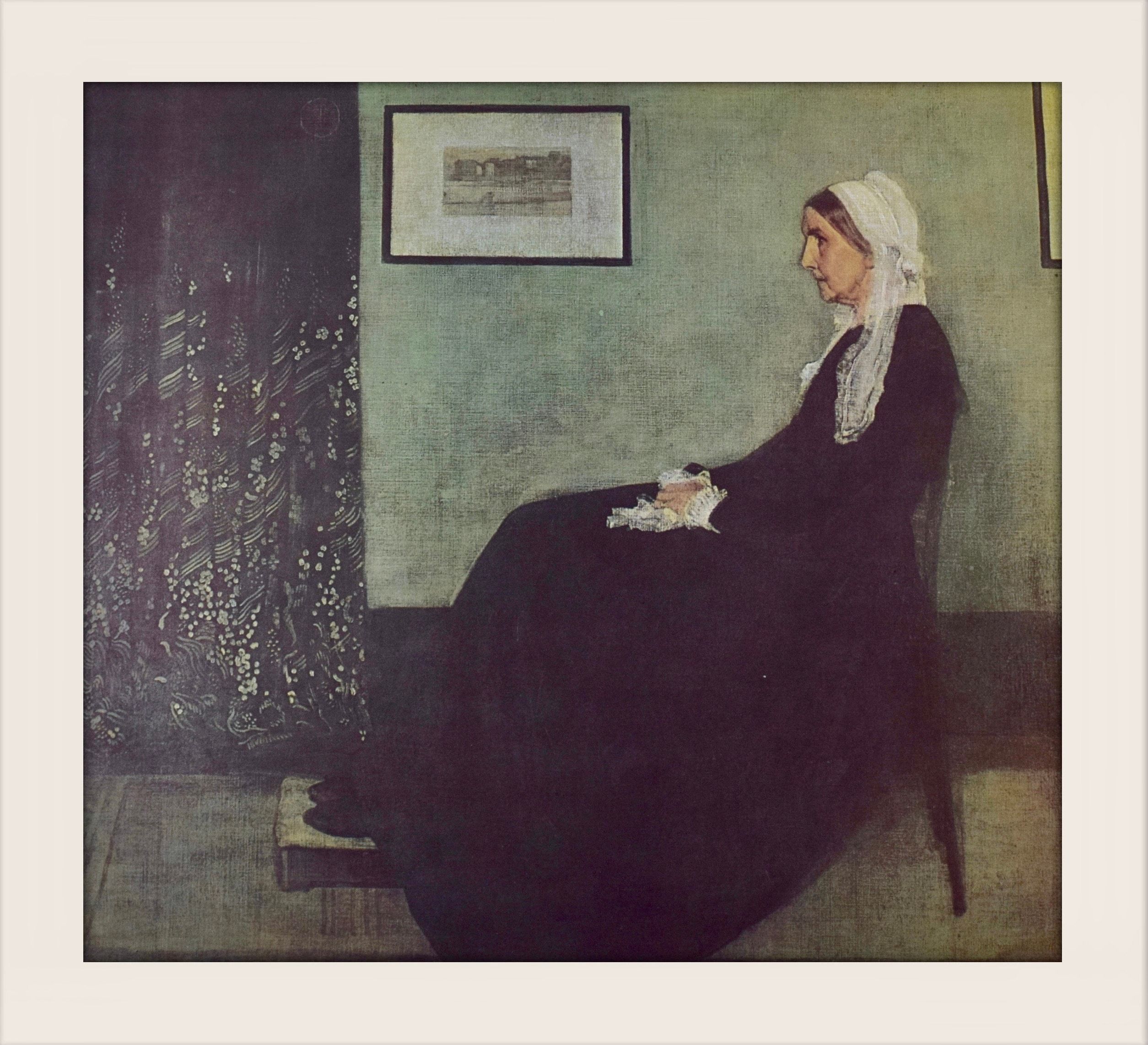 2509x2283 Vintage Art Print: Whistler's Mother by James Abbot Mcneill Whistler (1871)