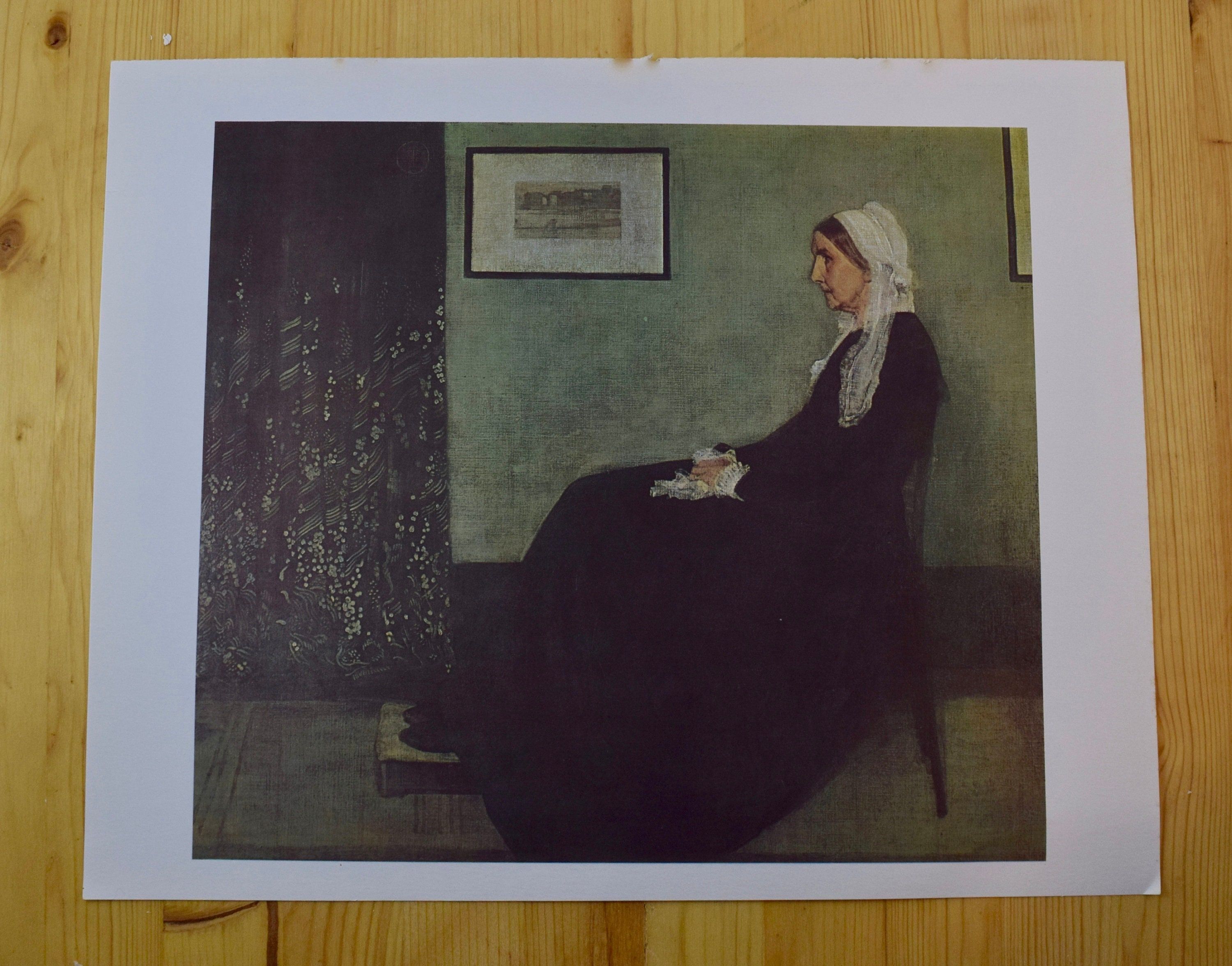 3000x2353 Vintage Art Print: Whistler's Mother by James Abbot Mcneill Whistler (1871)