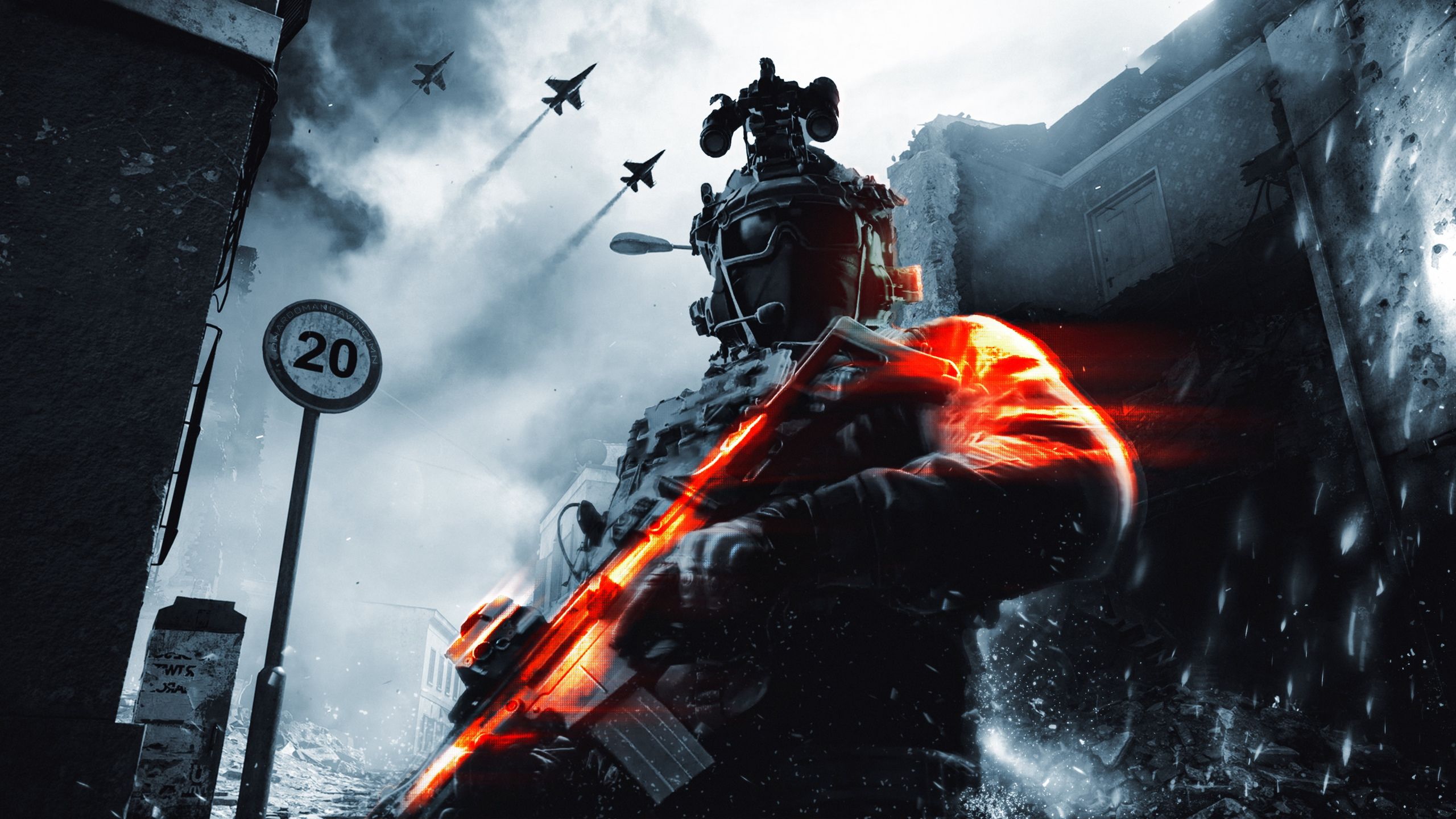 2560x1440 Battlefield Wallpaper 4K, Tactical gear, Soldier, Game Art