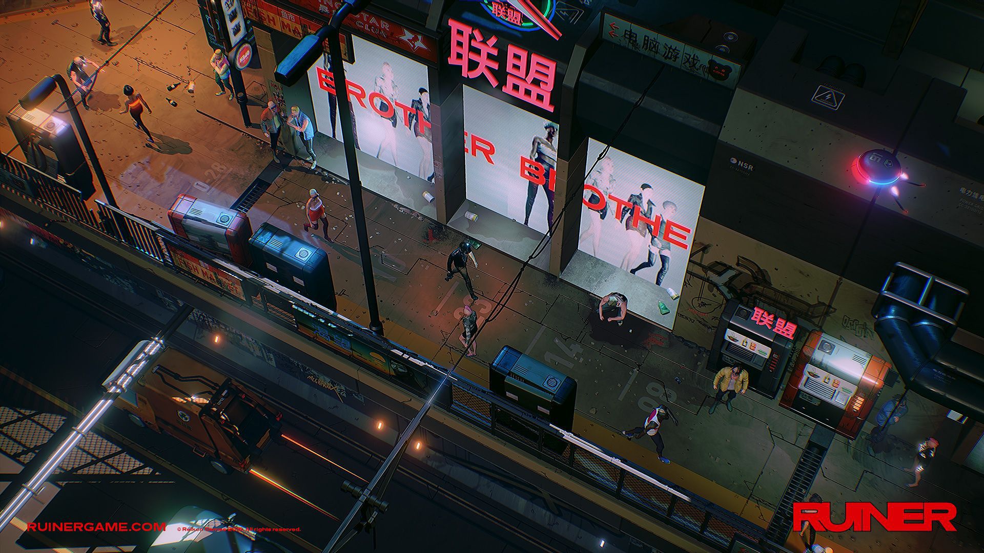 1920x1080 Ruiner is a brutal isometric shooter inspired by cult cyberpunk anime
