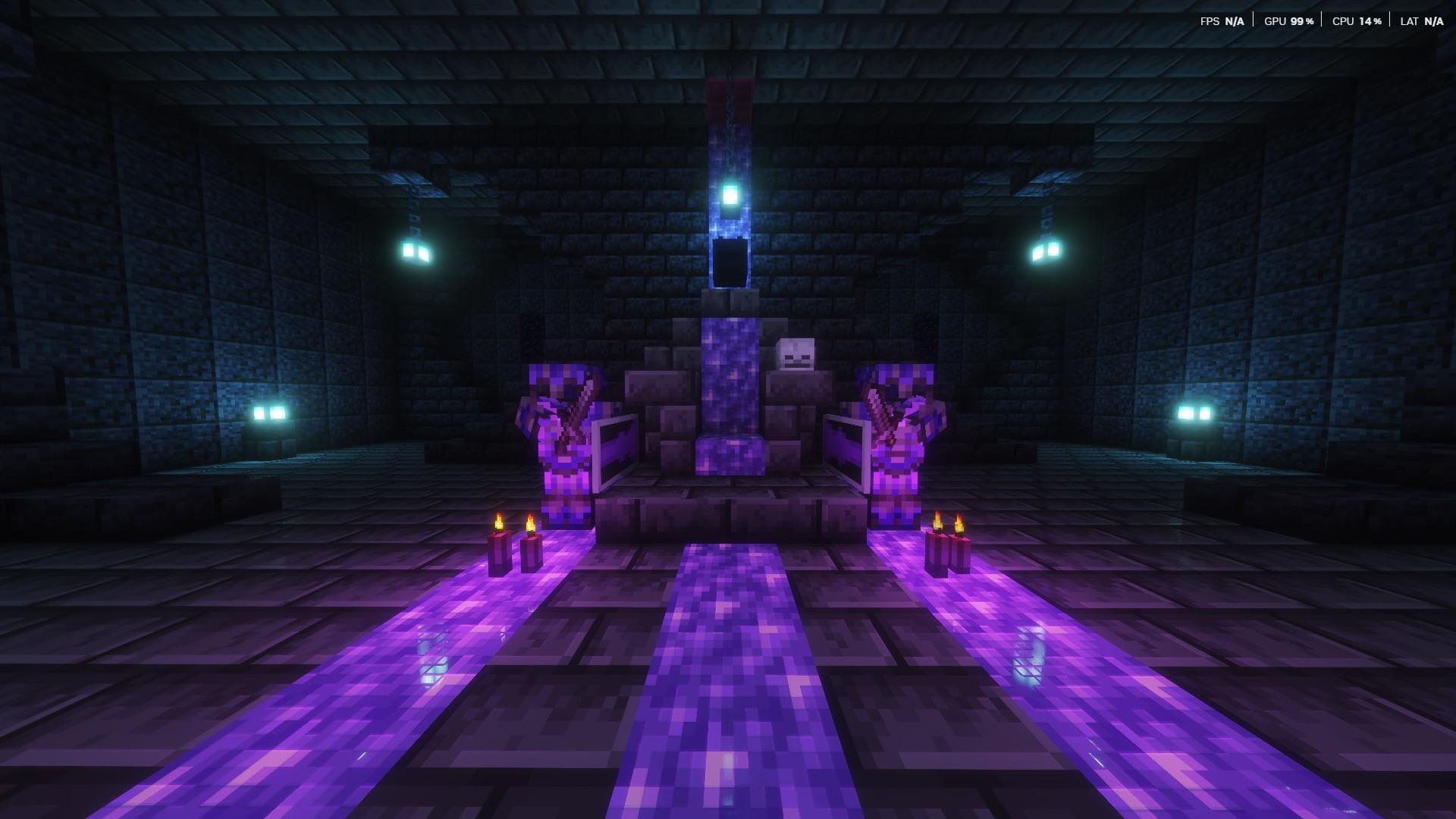 1920x1080 A Whole Stack Of Netherite On Armor Stands Worth It Honestly. : R Minecraft_Survival