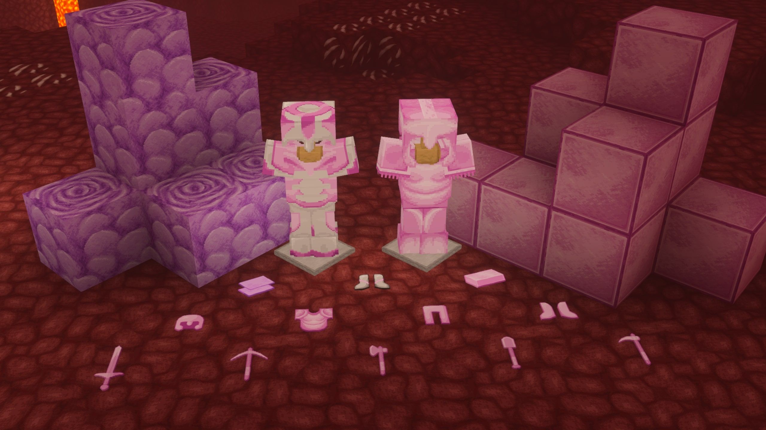 2560x1440 Add On: Pink Netherite 64x