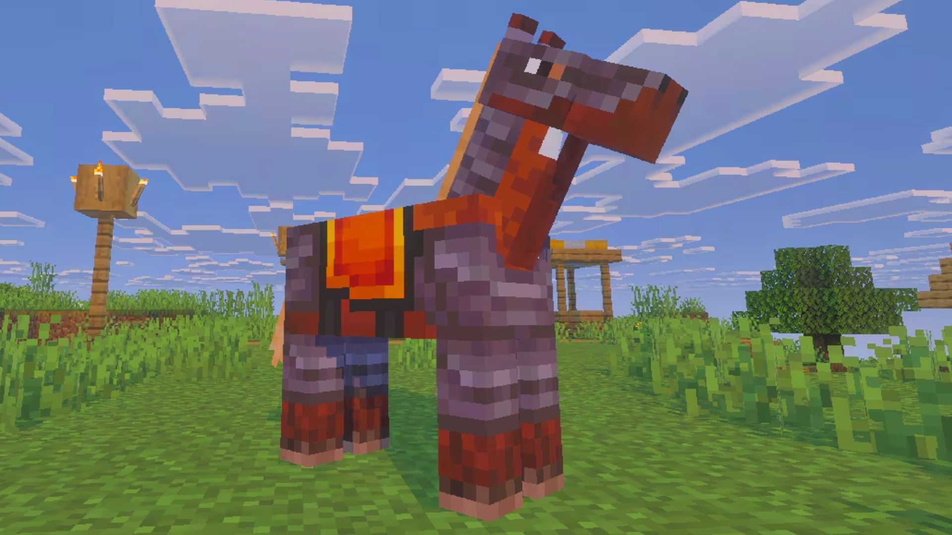 1920x1080 Your Minecraft horse can now be as tough and metal as you as Mojang reveals one final Mounts of Mayhem addition