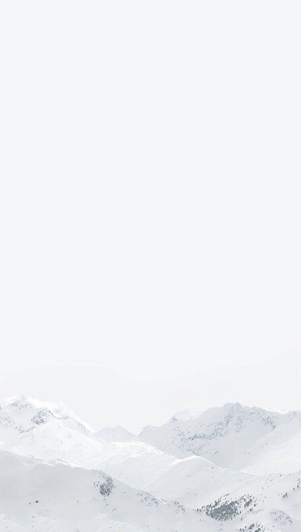 1000x1764 Download White Aesthetic iPhone Mountains Wallpaper