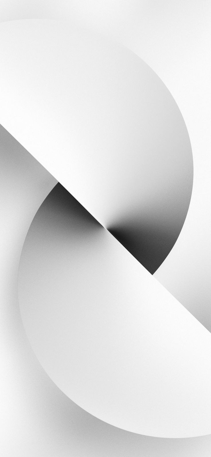736x1593 iPhone 13 White Wallpaper