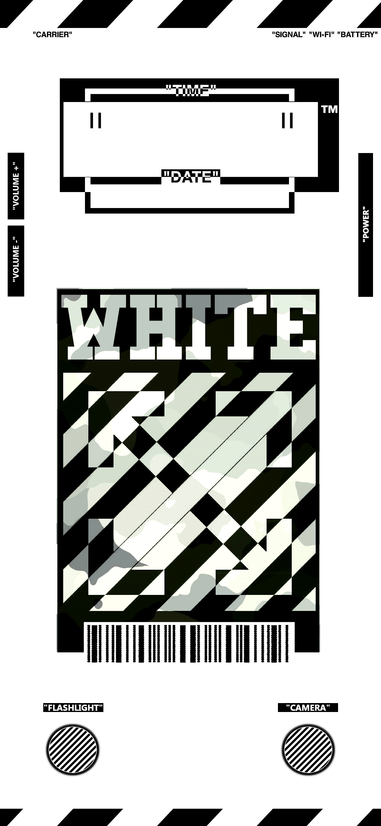 1242x2688 Custom Off White Wallpaper For IPhone