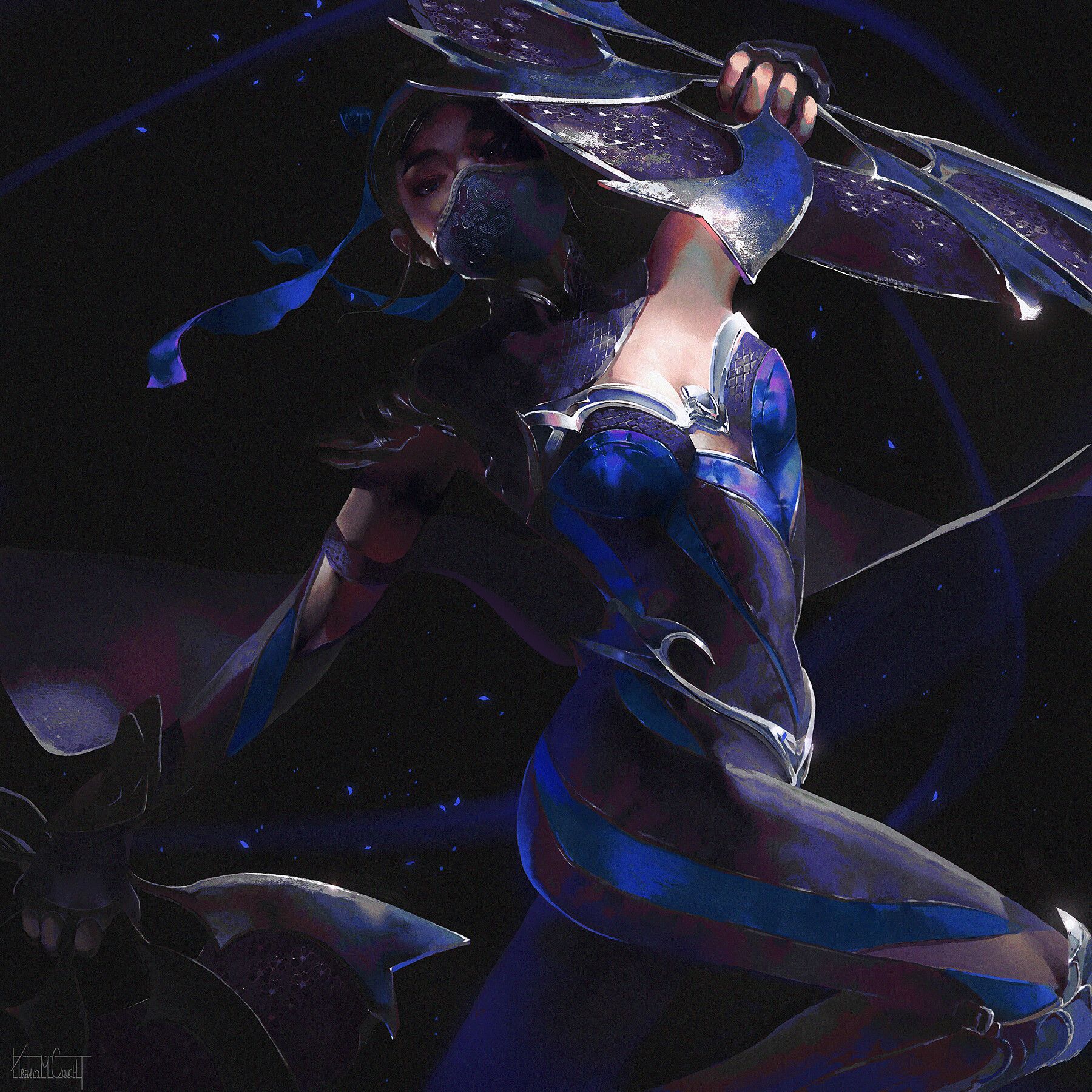 1800x1800 Kitana Mortal Kombat 11