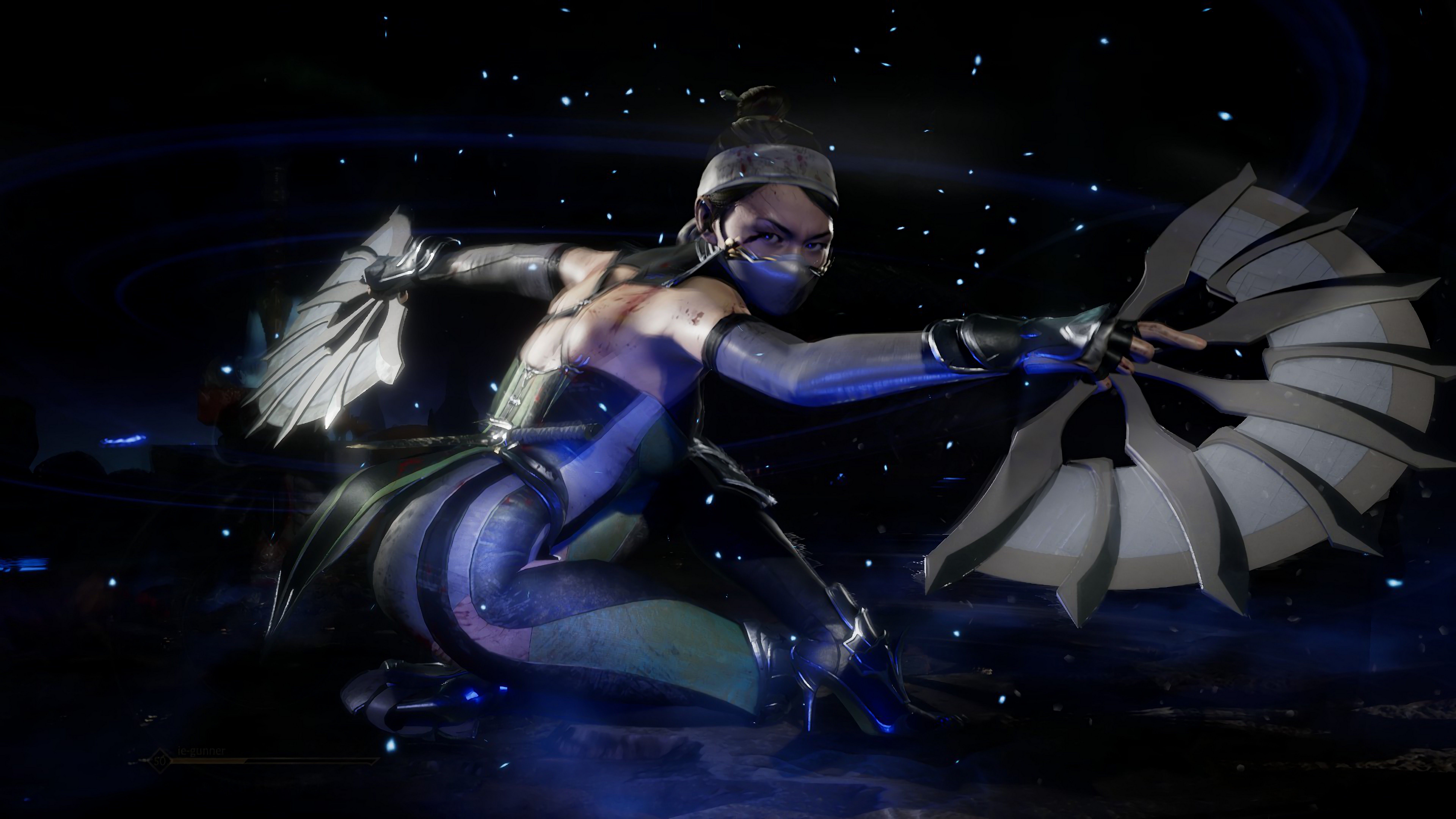 7680x4320 Gunsen's Kitana: 8K Mortal Kombat Ultra Wallpaperx4320