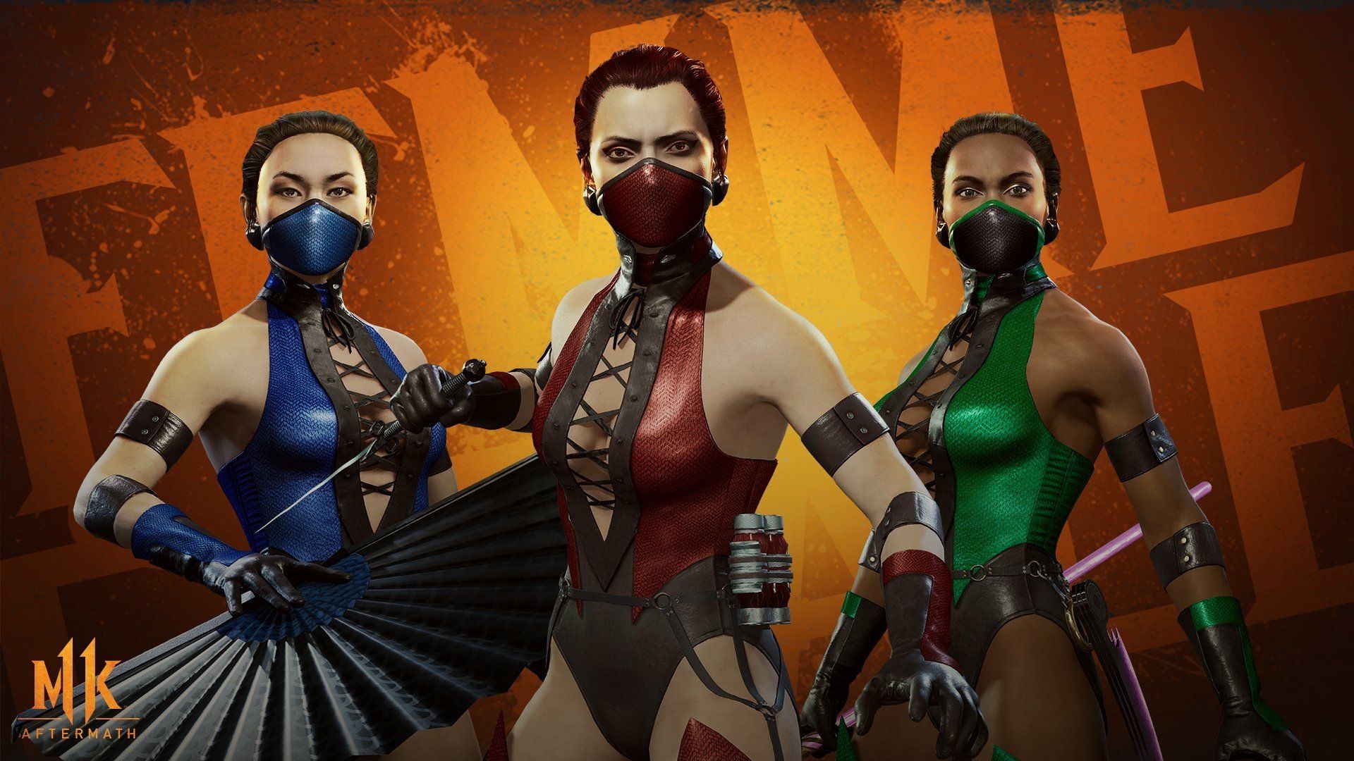 1920x1080 Download Mortal Kombat Skarlet (Mortal Kombat) Kitana (Mortal Kombat) Jade (Mortal Kombat) Video Game Mortal Kombat 11 HD Wallpaperx1080