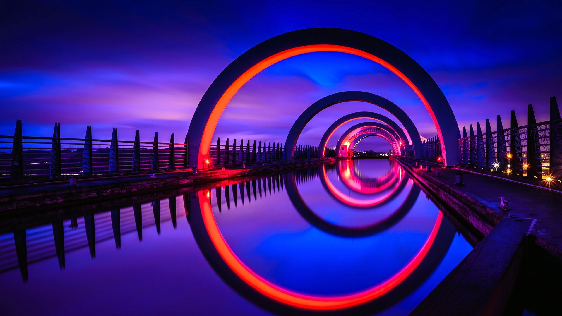 1920x1080 Wallpaper Scotland, gateway, Falkirk wheel for mobile and desktop, section разное, resolution 1920x1080