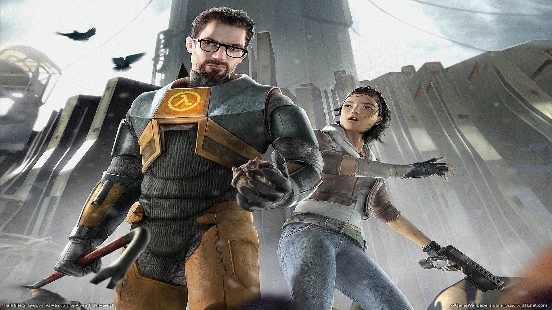 1920x1080 Download Gordon Freeman Alyx Vance Video Game Half Life 2 HD Wallpaperx1080