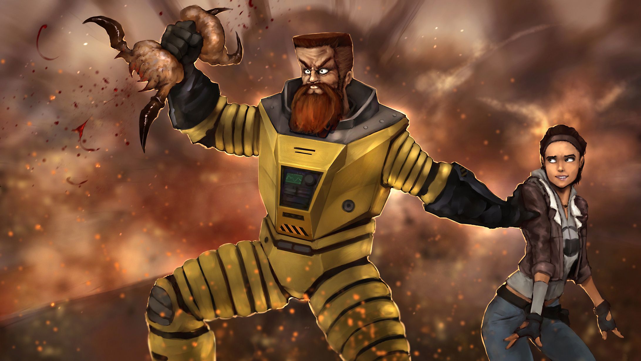 2184x1229 Wallpaper Half Life Valve, Alyx Vance, Headcrab, Ivan Cosmobaker For Mobile And Desktop, Section фантастика, Resolution 2184x1229