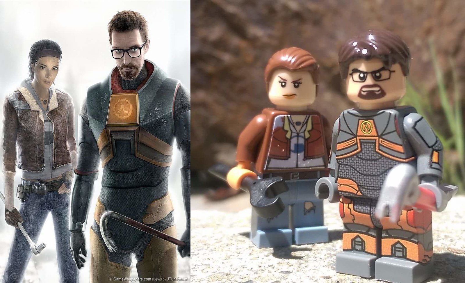1599x973 Lego Alyx Vance & Gordon Freeman (Half Life 2). LEGO Gordon