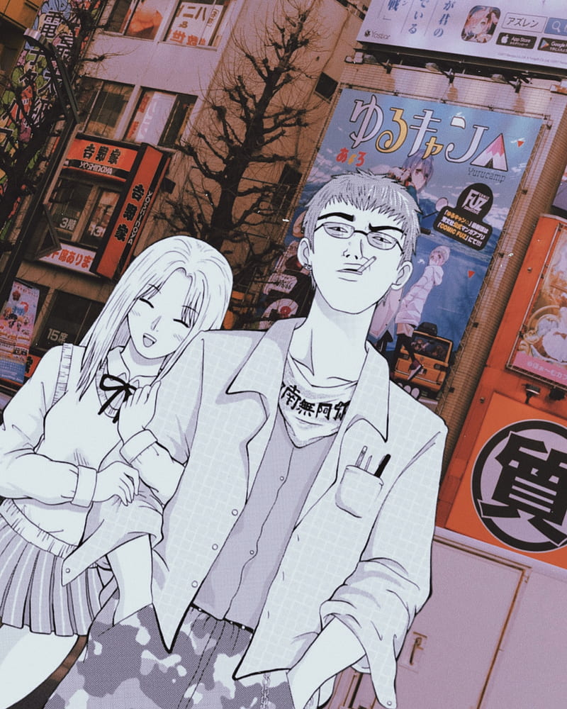 800x1000 Onizuka, anime, girl, great teacher onizuka, kanzaki, manga, onizuka sensei, HD phone wallpaper
