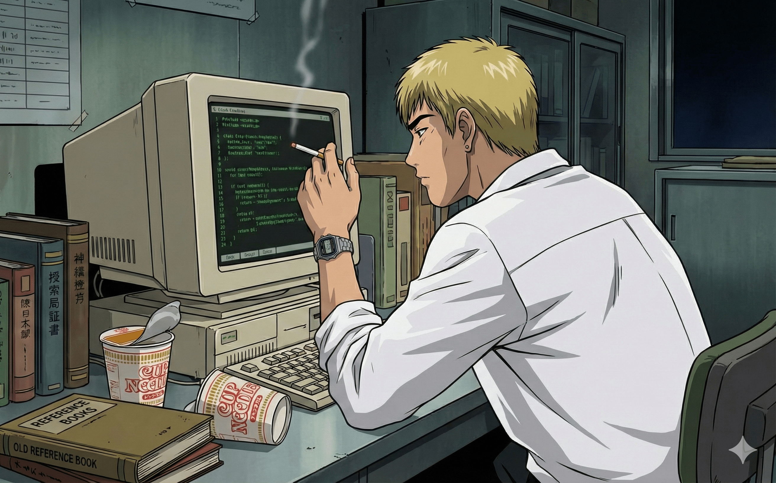 2624x1632 Made some Eikichi Onizuka wallpaper using AI