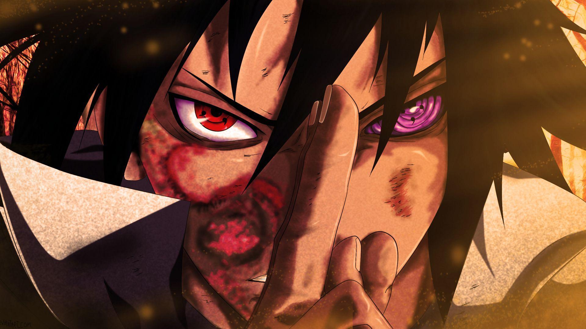 1920x1080 Sasuke's Rinnegan Wallpaper