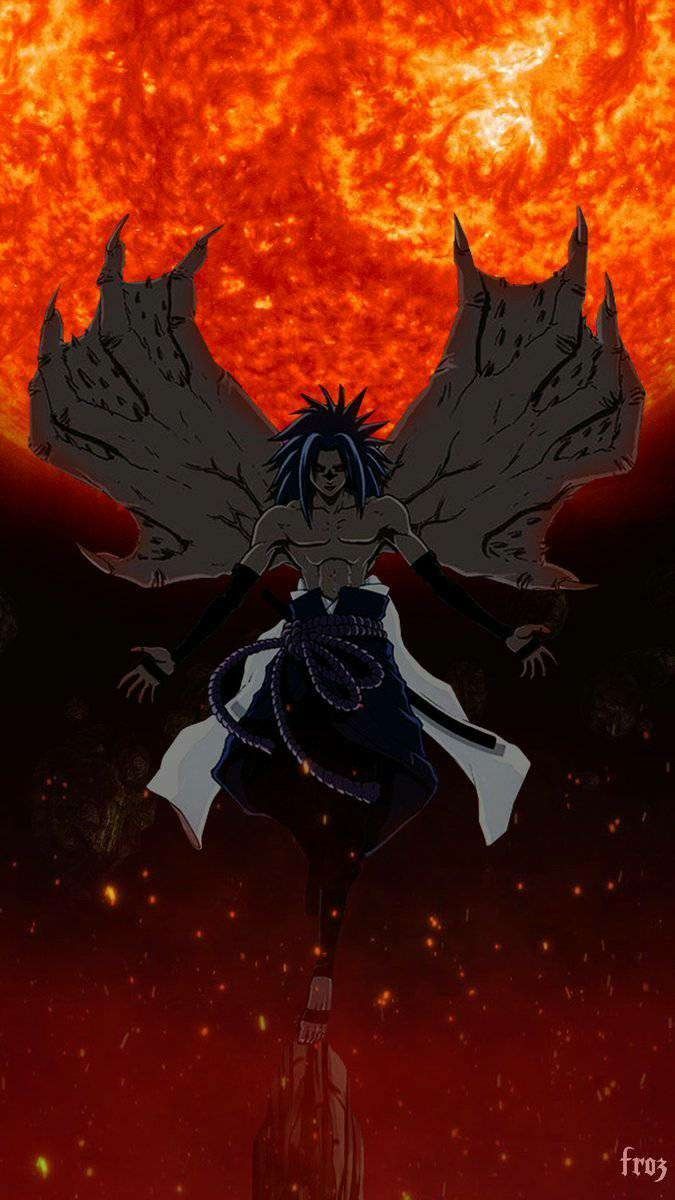 675x1200 Wallpaper NARUTO 『Dark Sasuke』