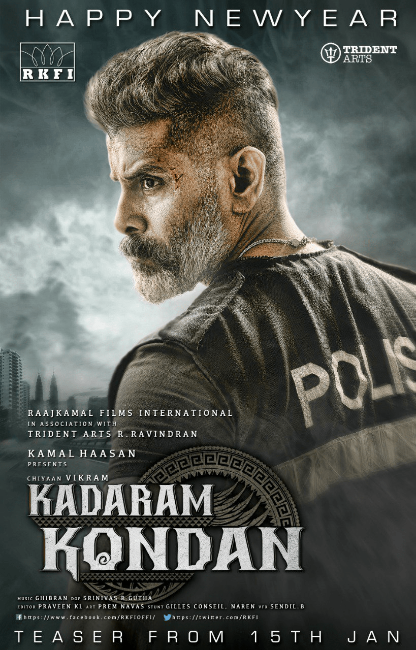 819x1280 Chiyaan Vikram Starrer Kadaram Kondan Second Look Poster News XYZ. Full movies online free, Hindi movies online free, New hindi movie