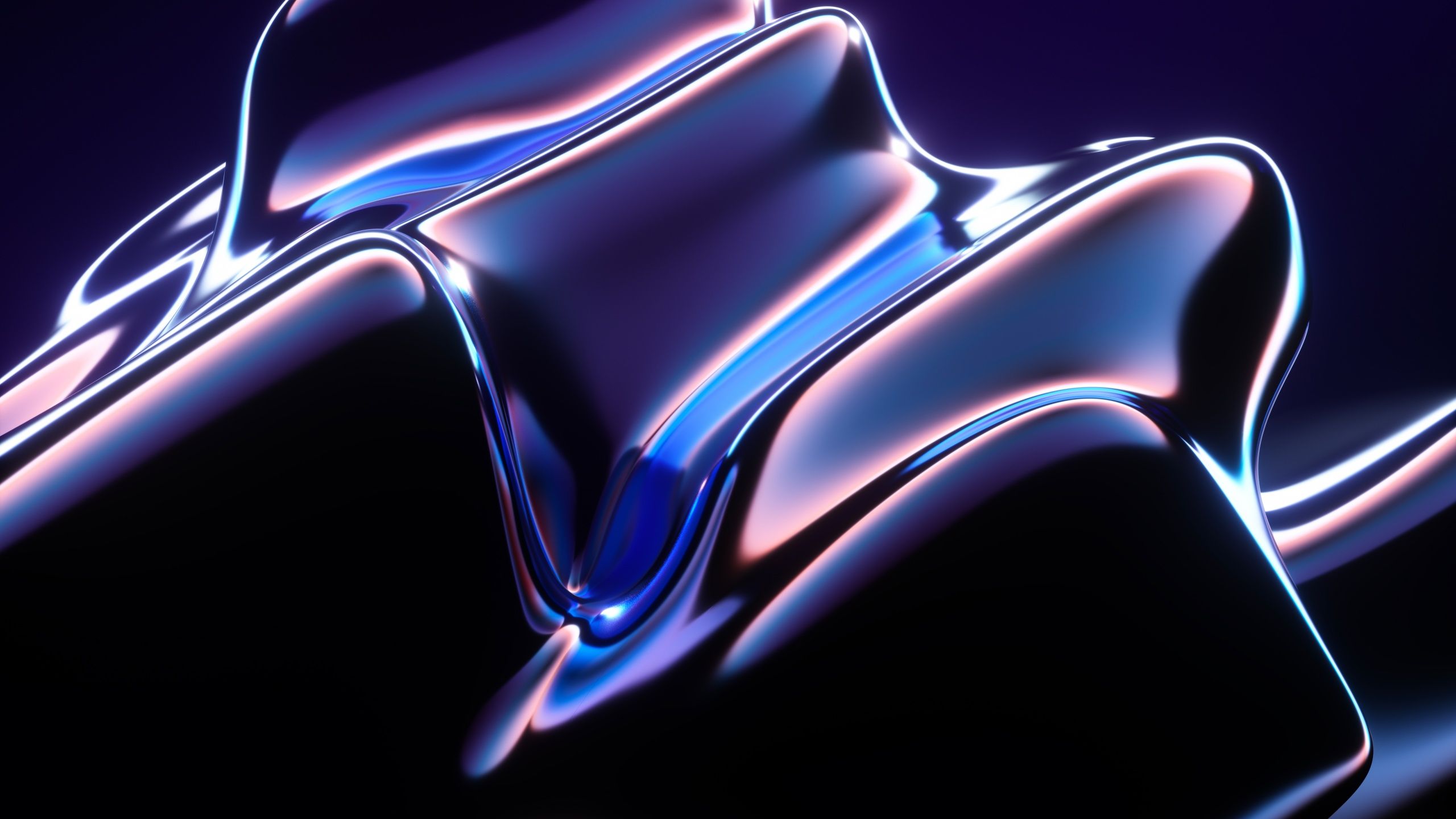 2560x1440 Abstract background Wallpaper 4K, Liquid, Blue abstract, 5K