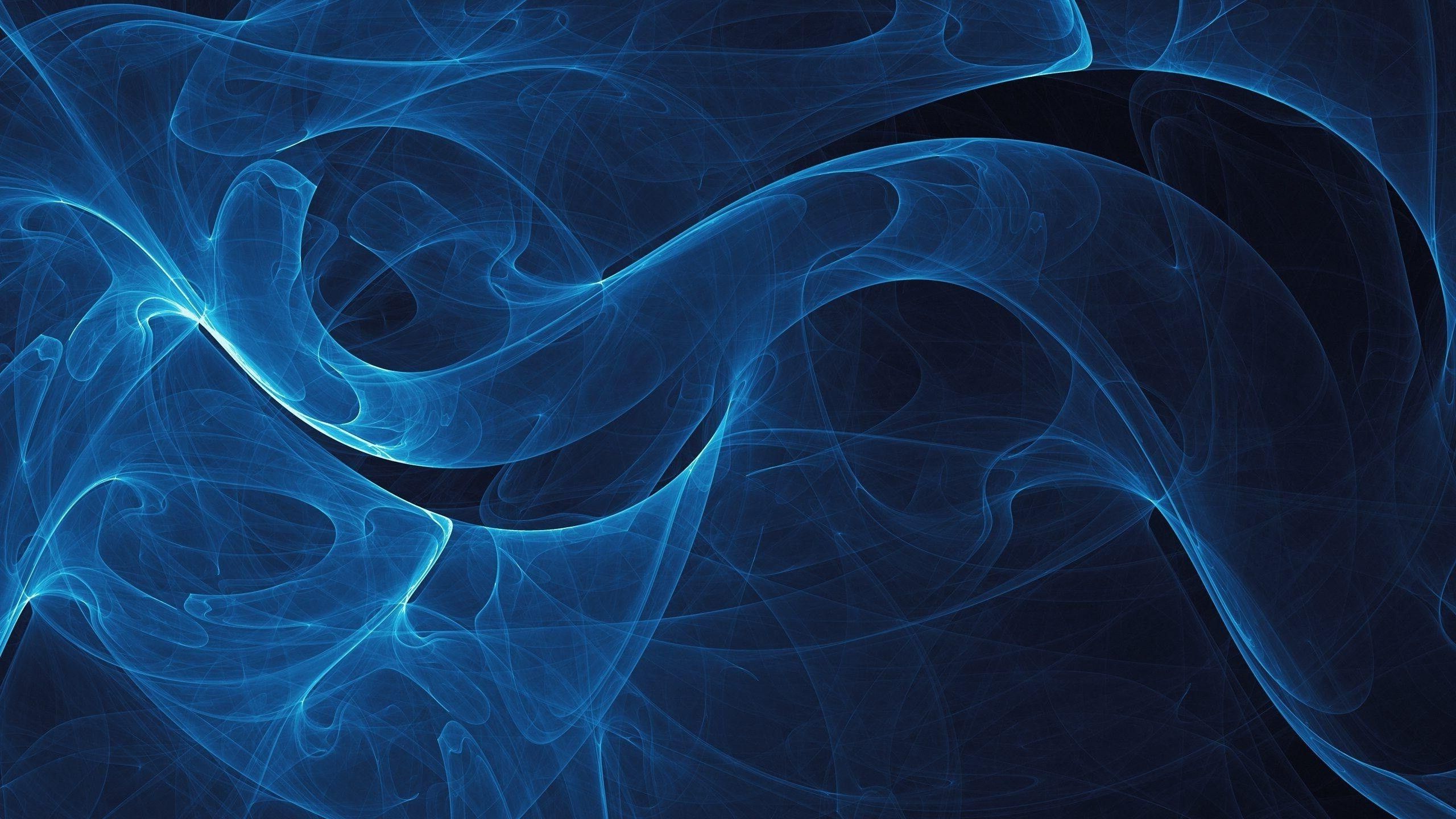 2560x1440 digital Art, Abstract, Blue Wallpaper HD / Desktop and Mobile Background