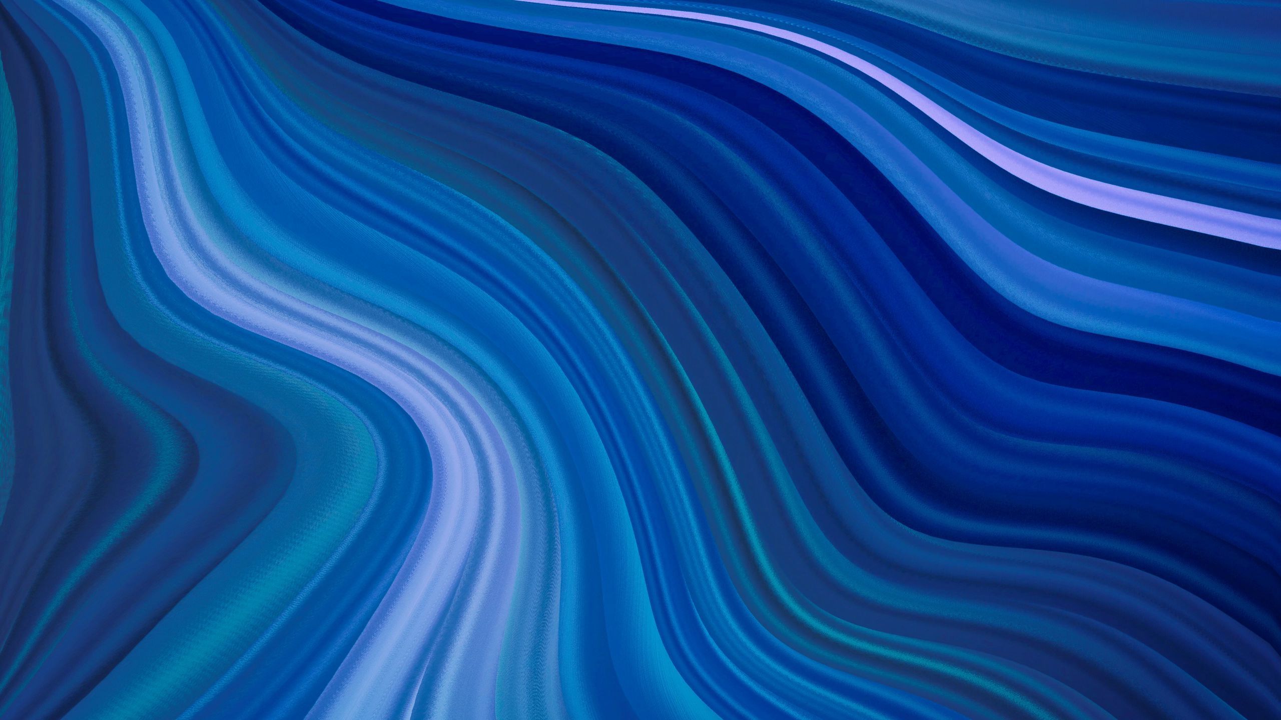 2560x1440 Download wallpaper 2560x1440 wavy, waves, blue, abstraction widescreen 16:9 HD background