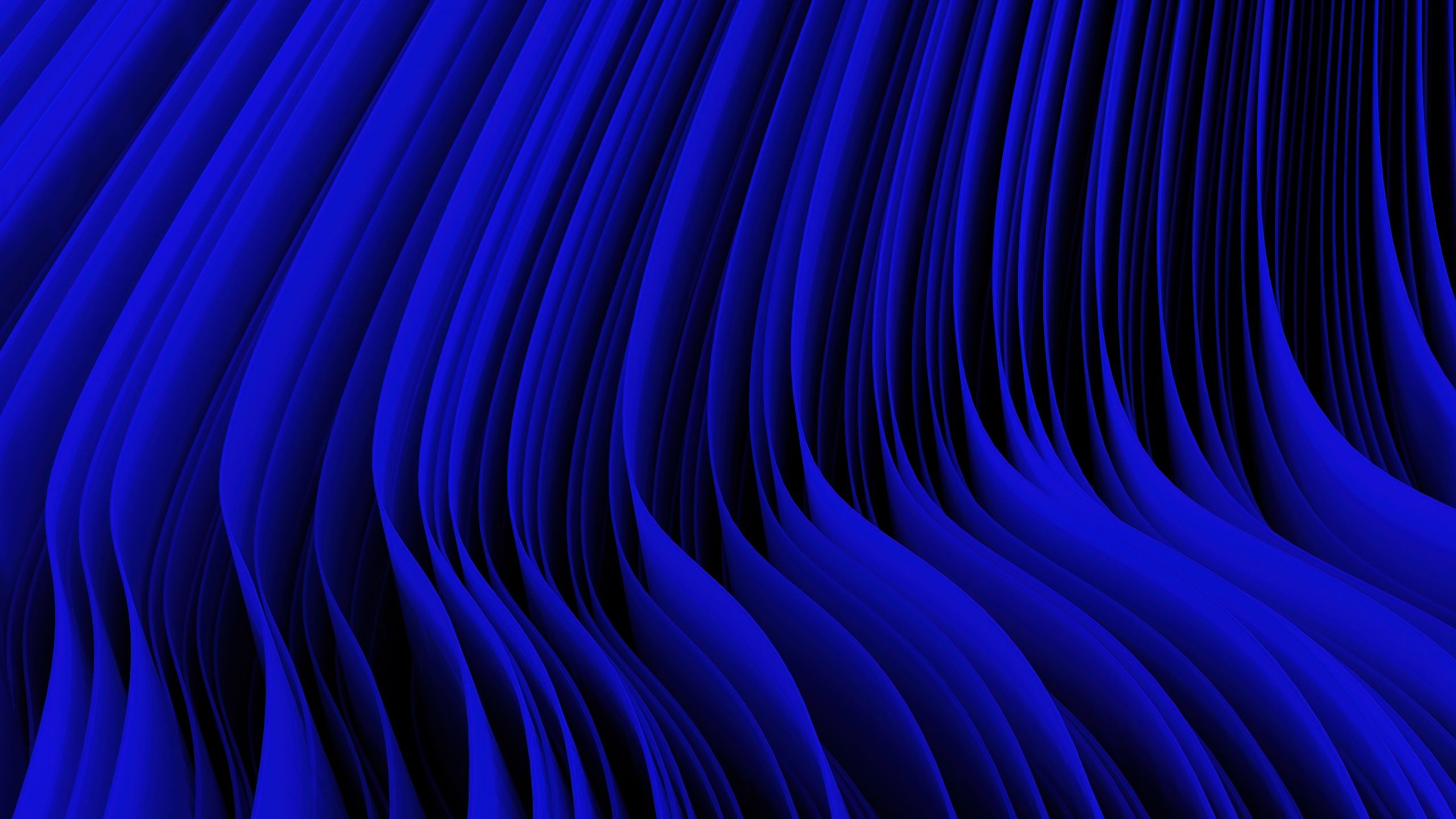 2560x1440 Blue abstract Wallpaper 4K, Layers, 5K, 3D Render, Geometric