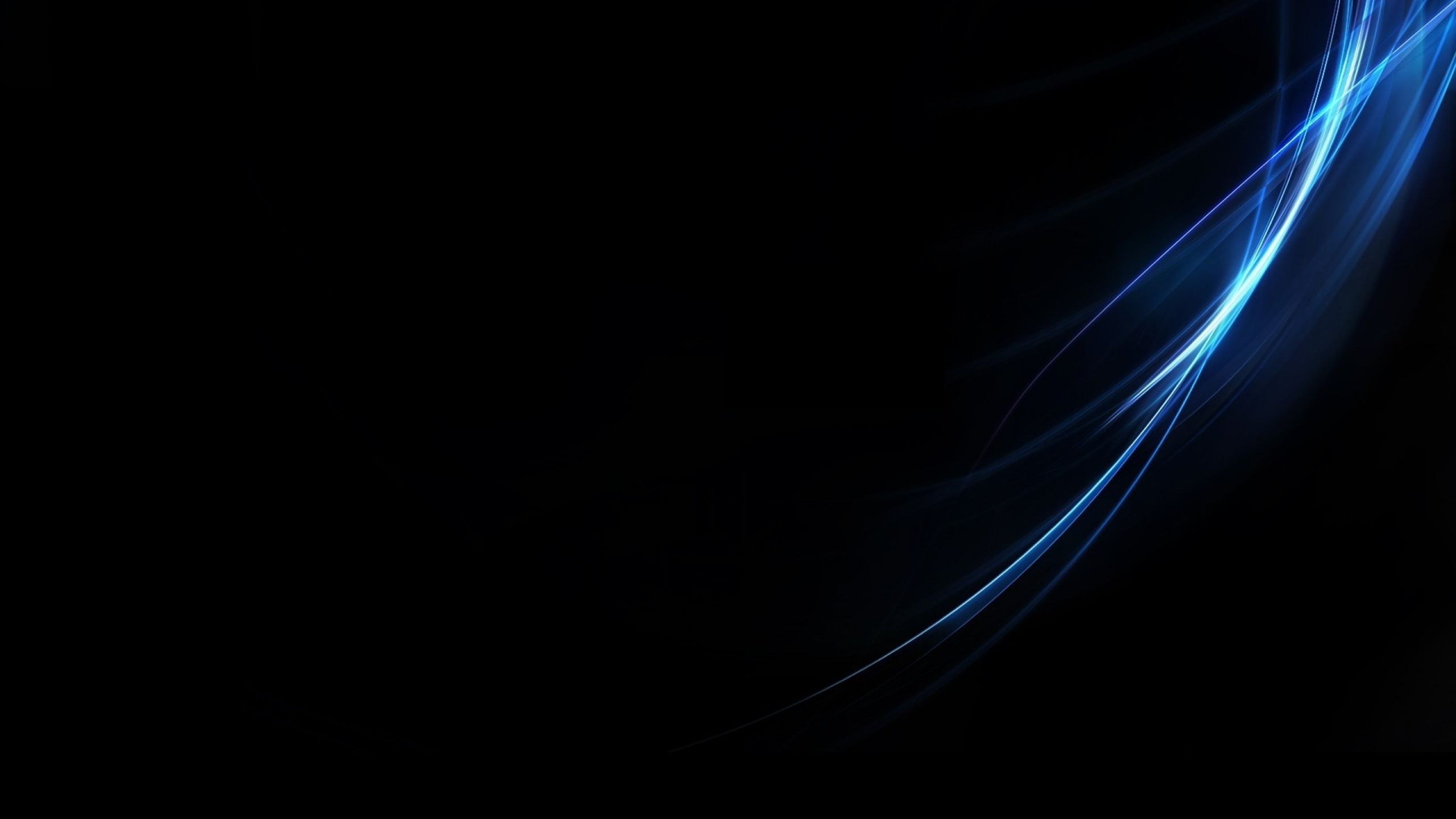 2560x1440 Wallpaper abstract, black, blue, Minimalistic for mobile and desktop, section минимализм, resolution 2560x1440