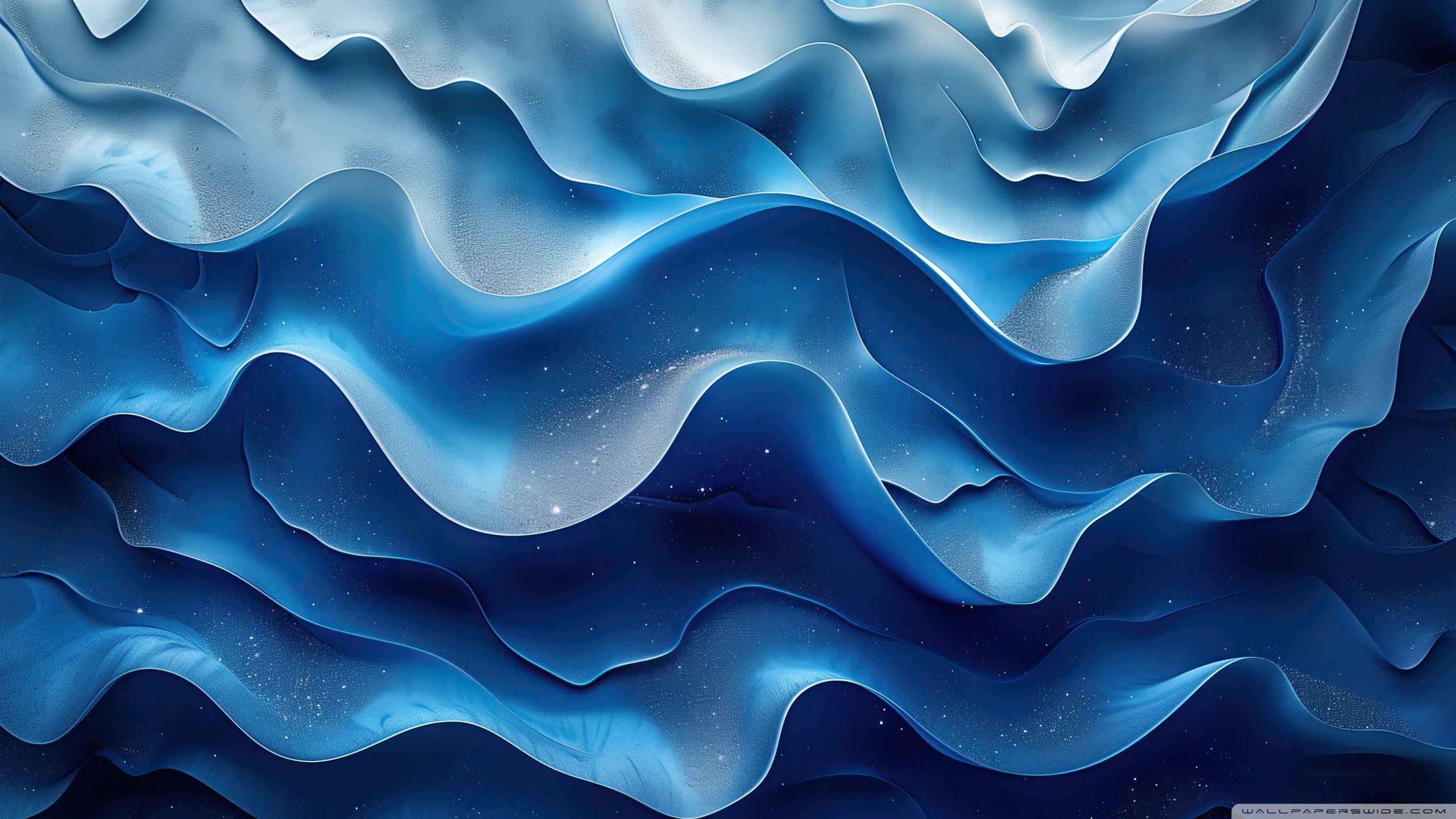 2560x1440 Abstract, Blue, Design, Wavy, Artistic, Modern 4K UHD Wallpaper for UltraHD Desktop and TV : Widescreen and UltraWide Display : Dual Monitor : Smartphone and Tablet Devices